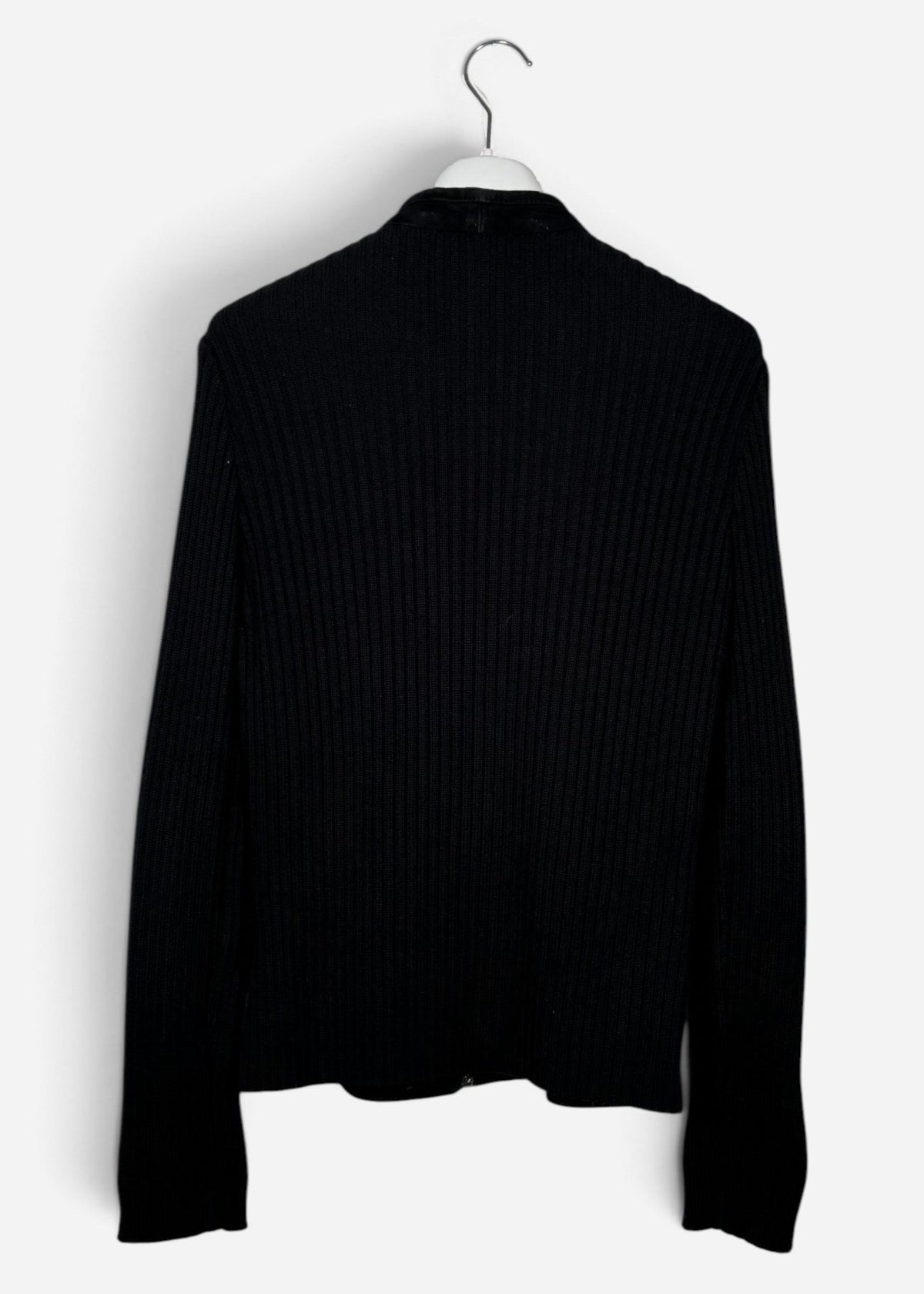 1990's SUEDE LEATHER & WOOL ZIP-UP JACKET. (44 / M) - SEVENUES.