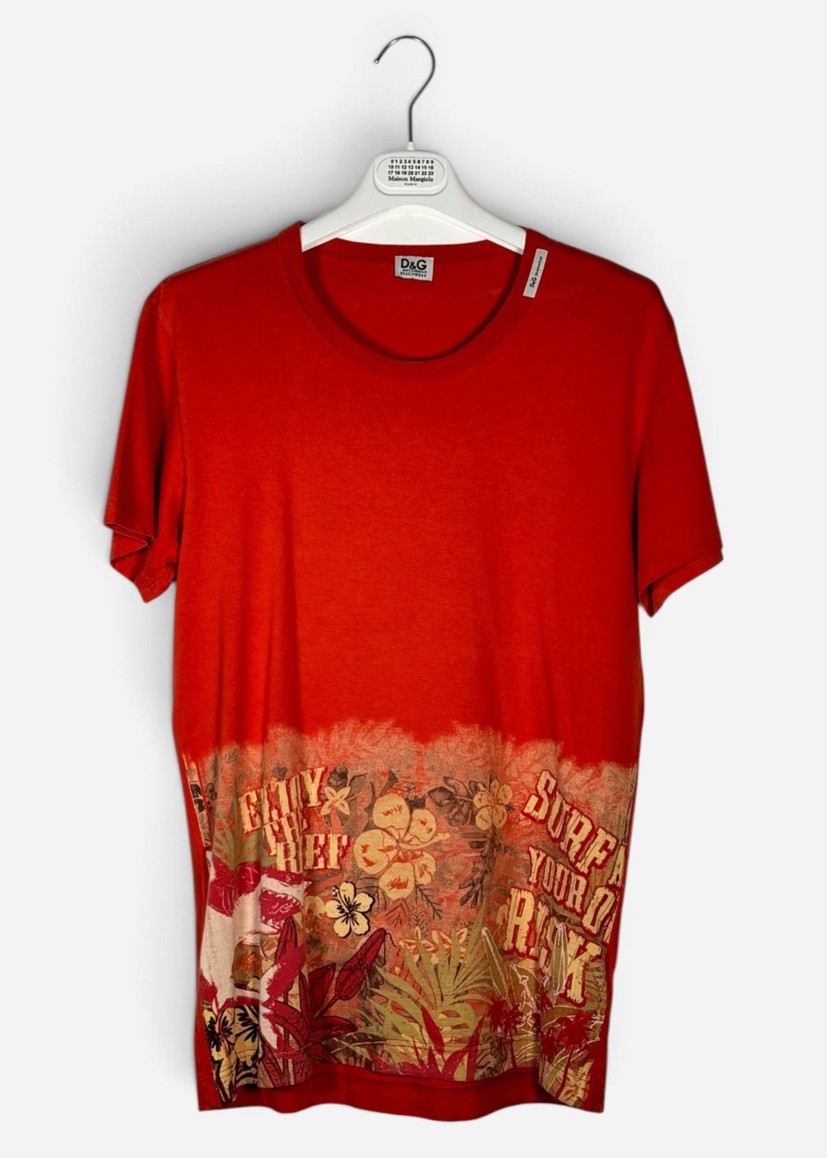 2000's 'SURF' PRINTED T-SHIRT. (M) - SEVENUES.