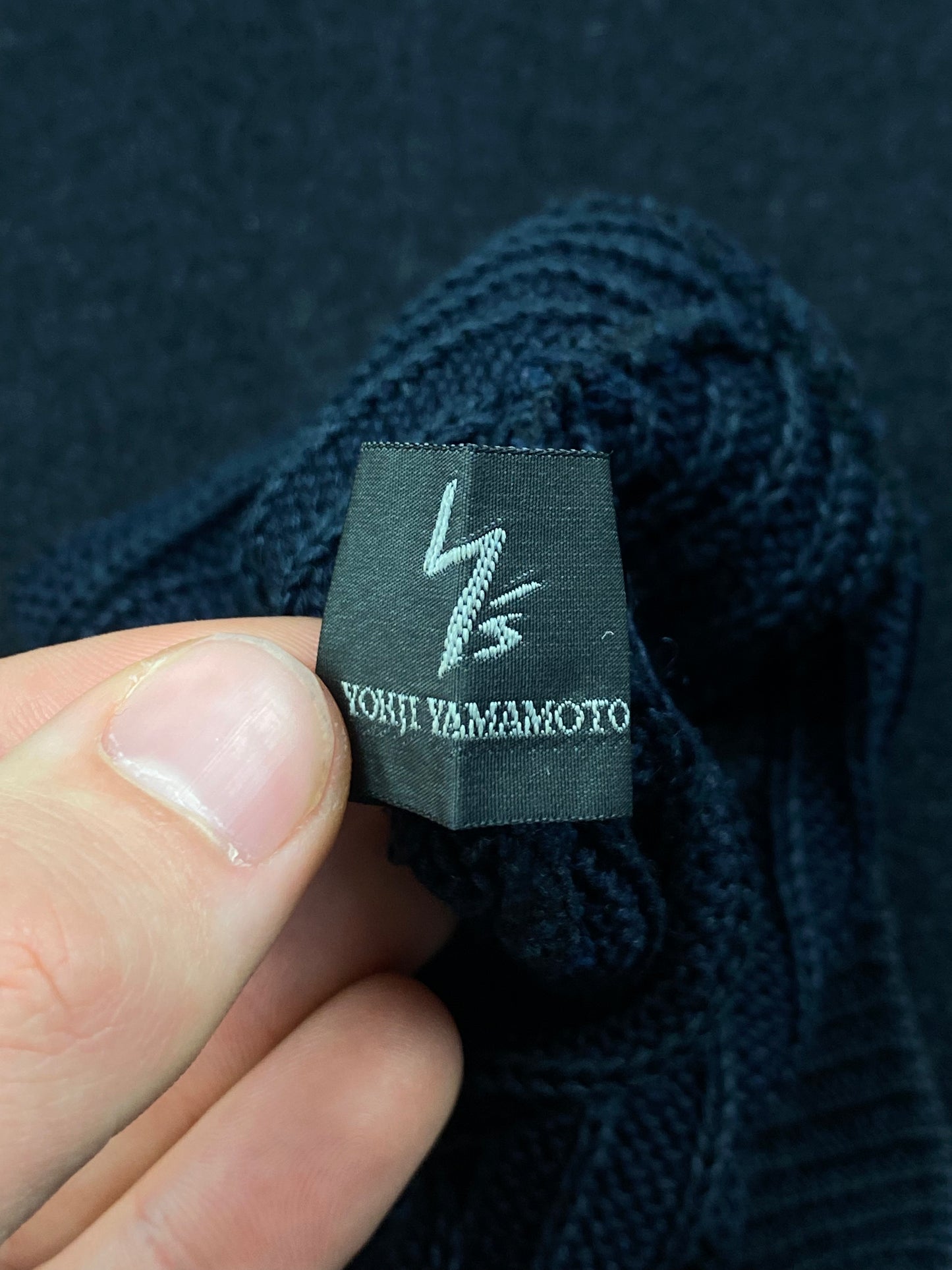 Y's by YOHJI YAMAMOTO SILK & WOOL BEANIE.