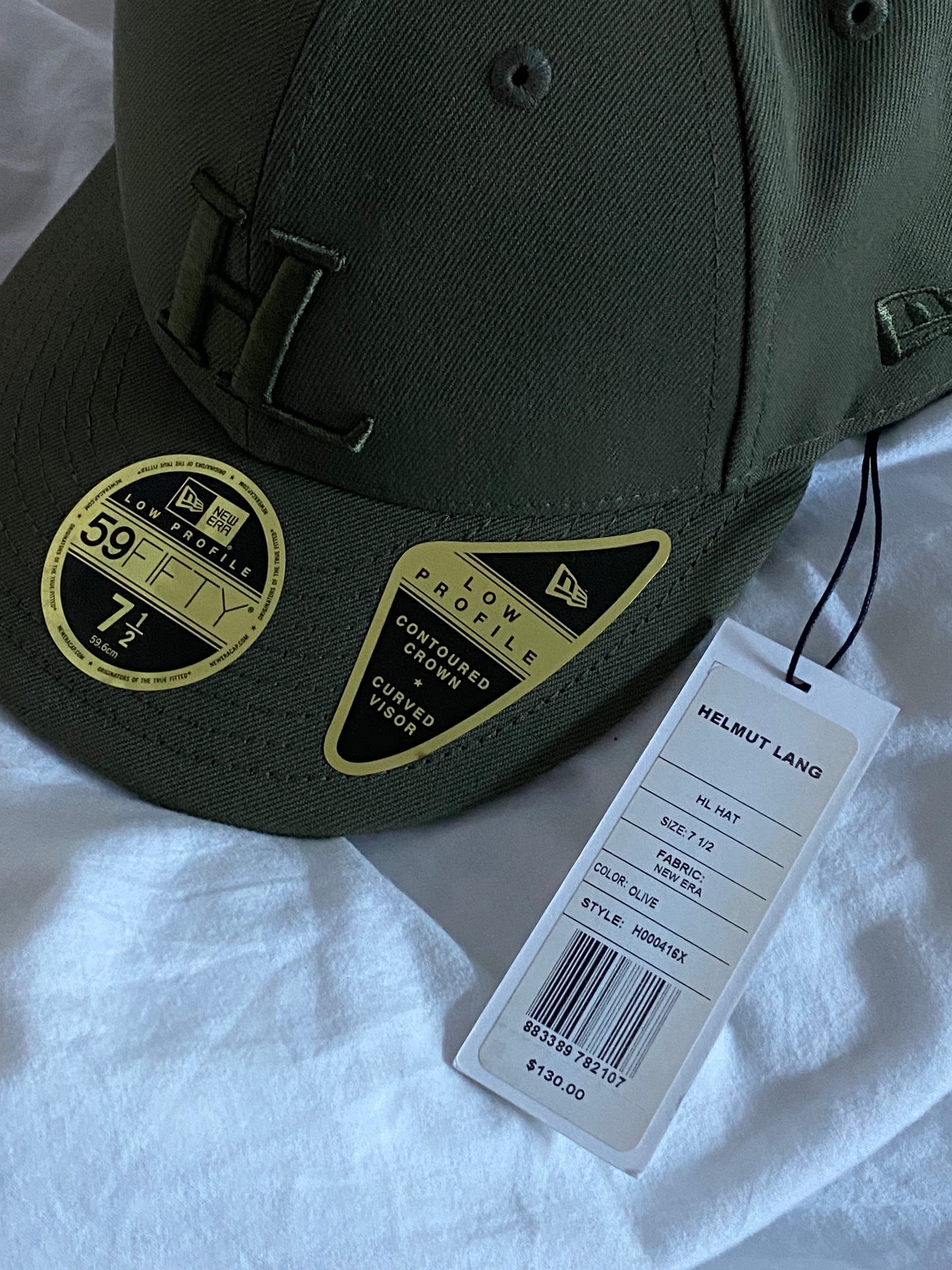 HELMUT LANG X NEW ERA LOW PROFILE FITTED HAT.