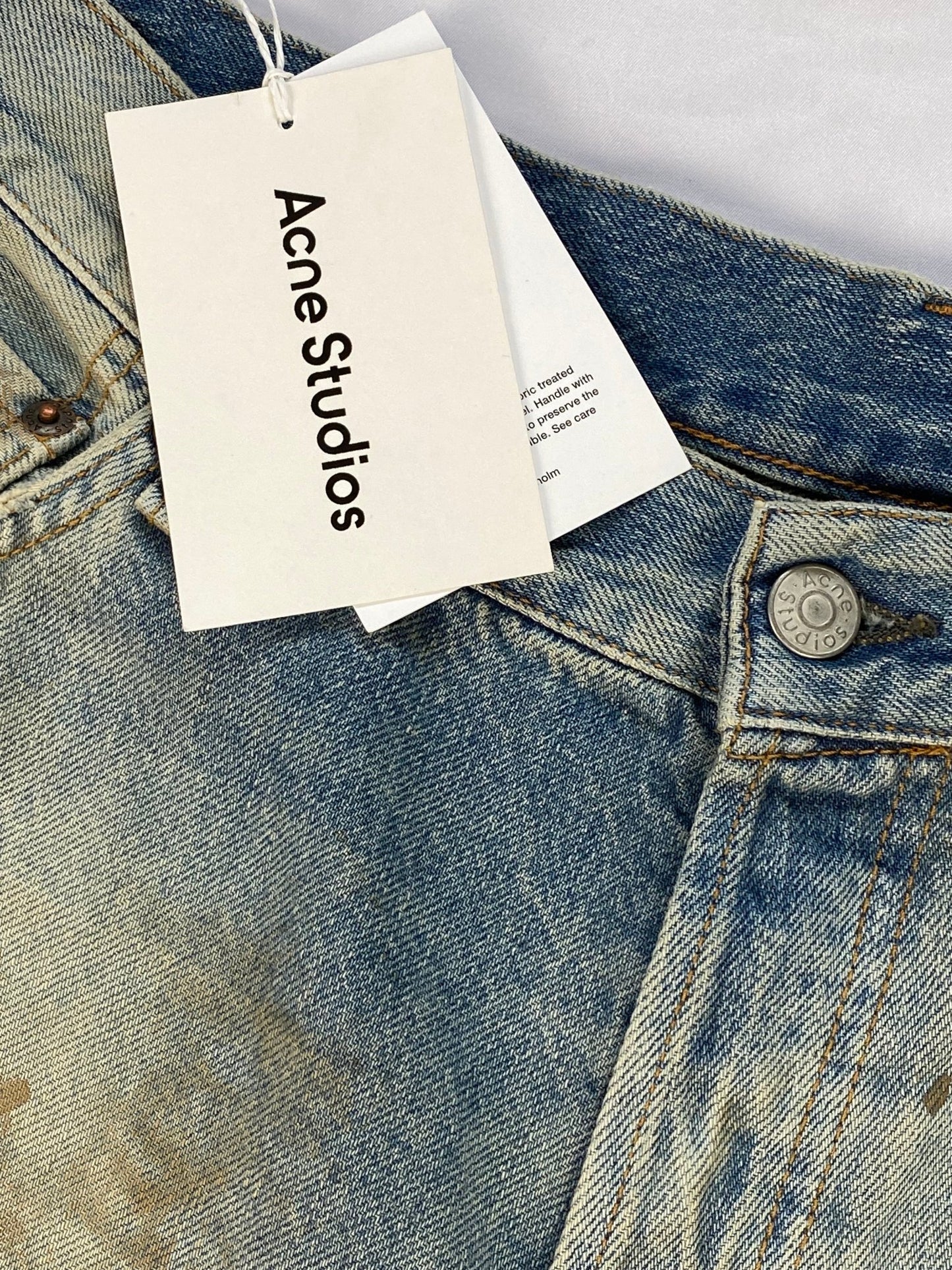 ACNE STUDIOS 2023 MID BLUE MUD DENIM. (32x32) - SEVENUES.