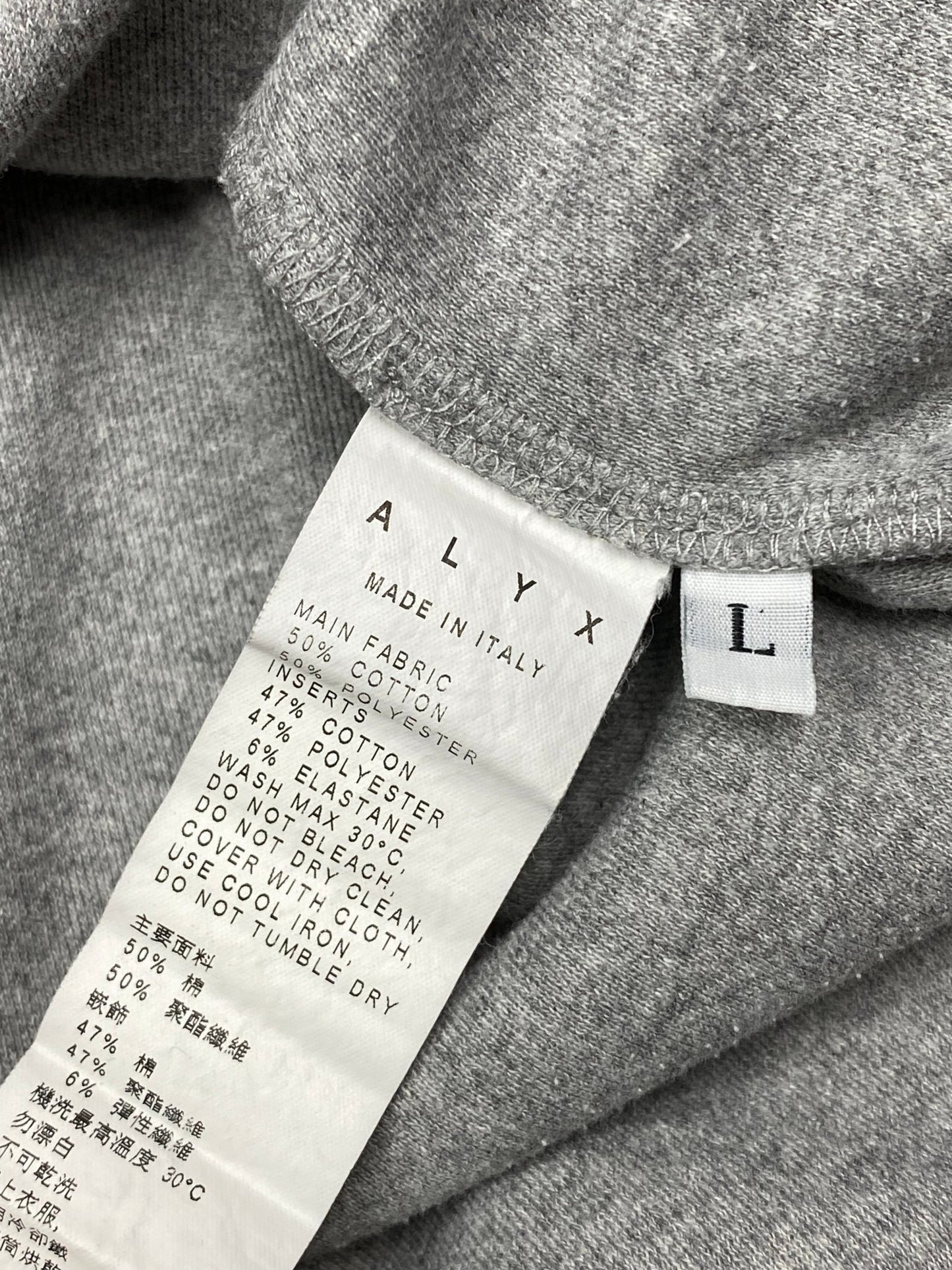 ALYX BY MATTHEW M. WILLIAMS LOGO PRINT HOODIE. (L) - SEVENUES.