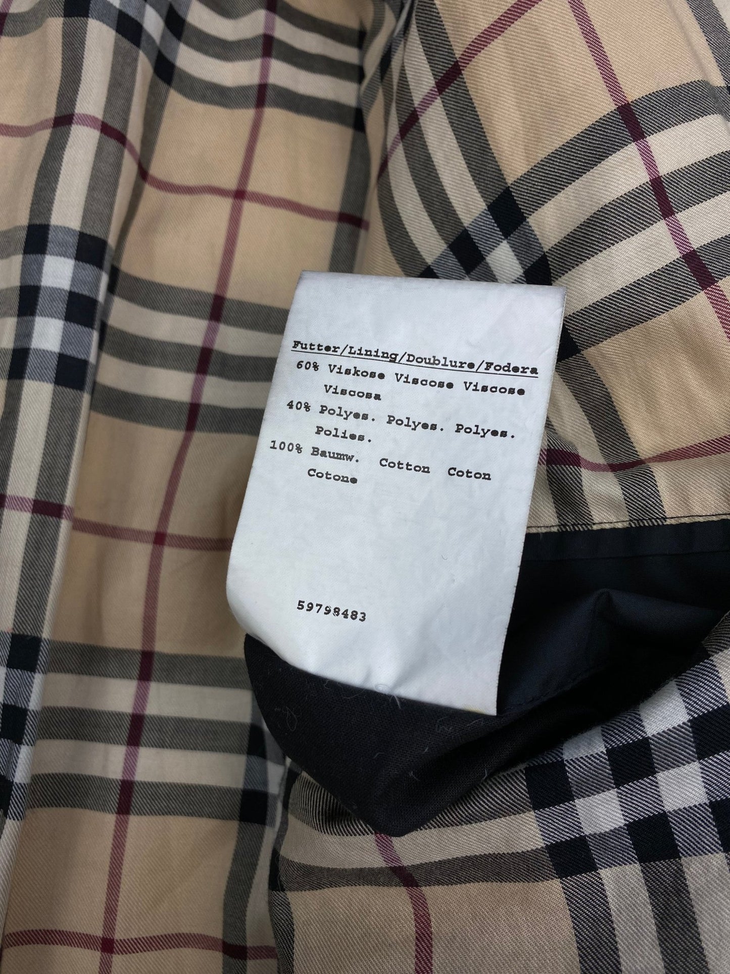 BURBERRY LONDON QUILTED DOWN JACKET WITH NOVACHECK LINING. (38 / M) - SEVENUES.