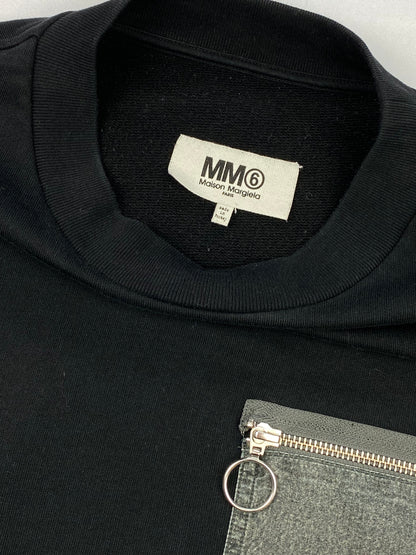 MM6 by MAISON MARGIELA S/S 2016 CROPPED POCKET SWEATER. (M)