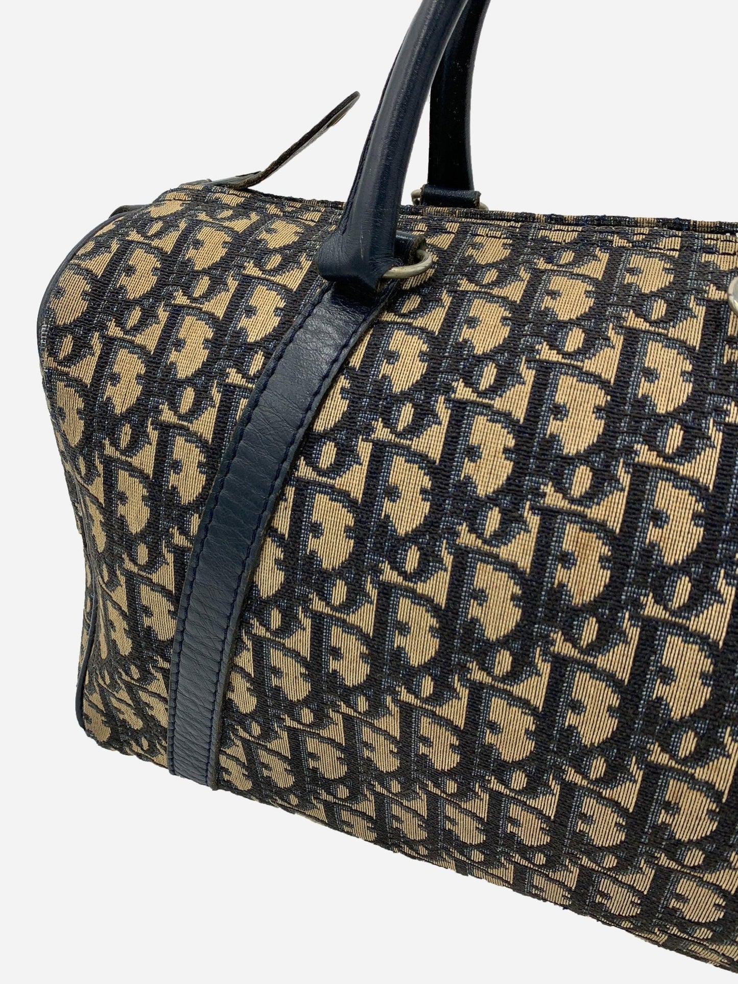 CHRISTIAN DIOR OBLIQUE MONOGRAM DUFFLE CARRY BAG. - SEVENUES.