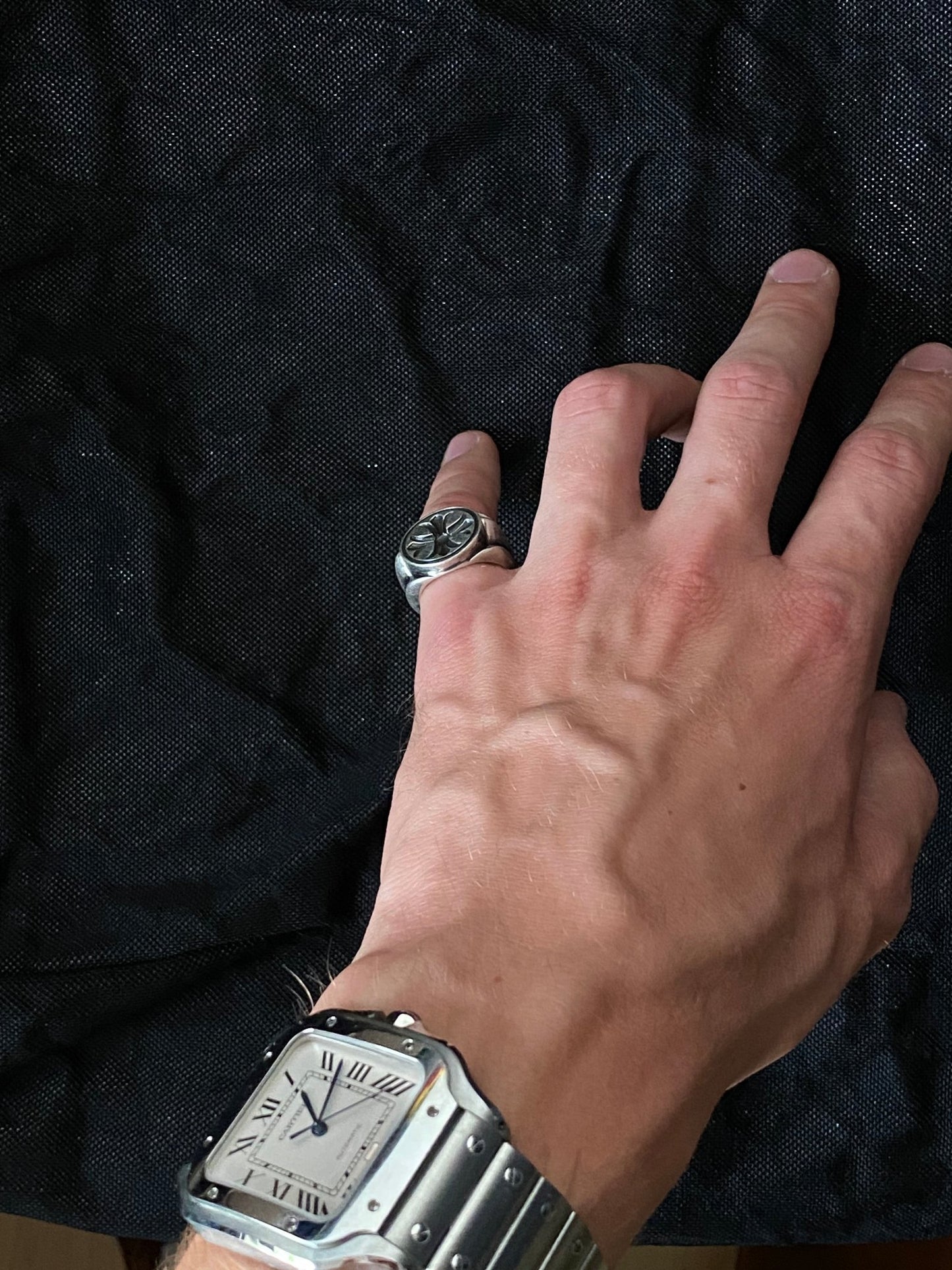 CHROME HEARTS MALTESE CROSS COCKTAIL RING. - SEVENUES.