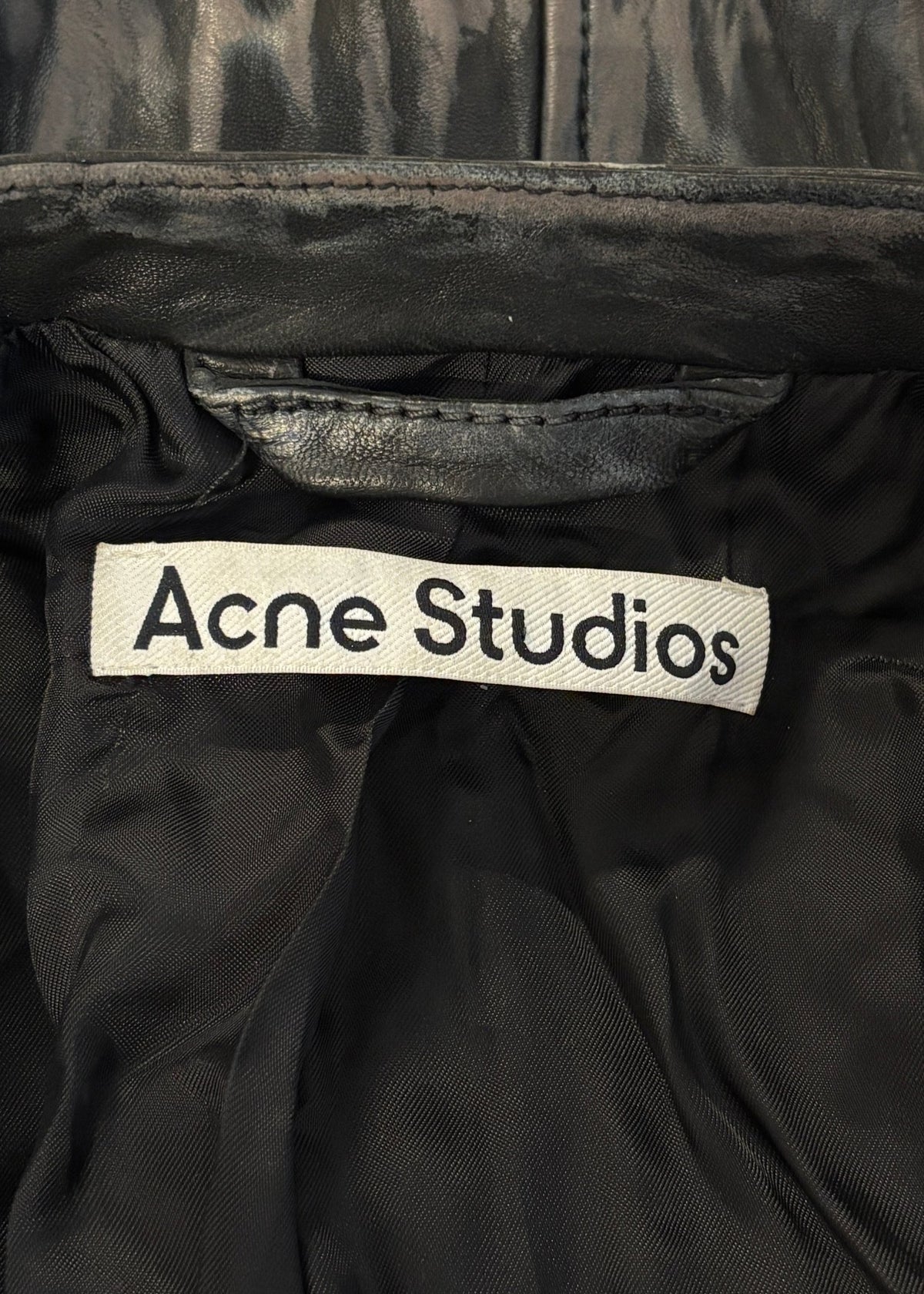 CROPPED LEATHER JACKET (32 / XXS) - SEVENUES.