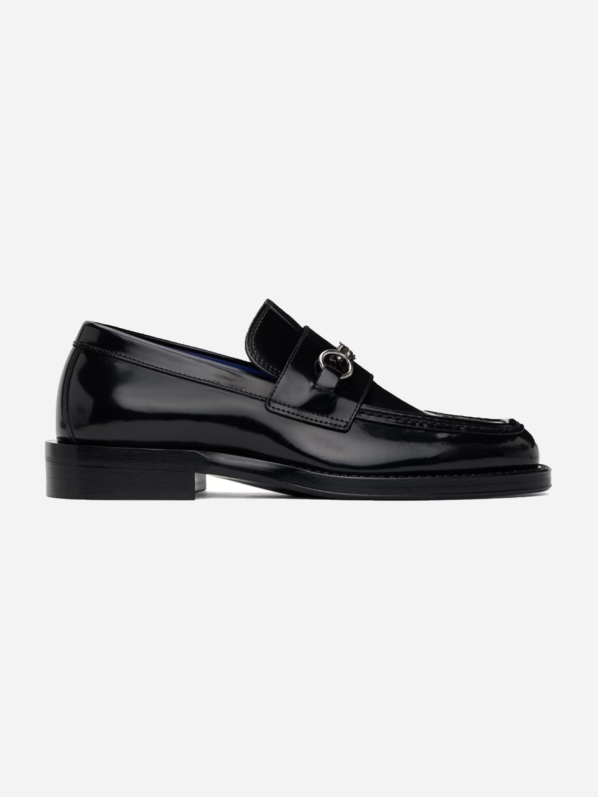 'BARBED' LEATHER LOAFER. (43)