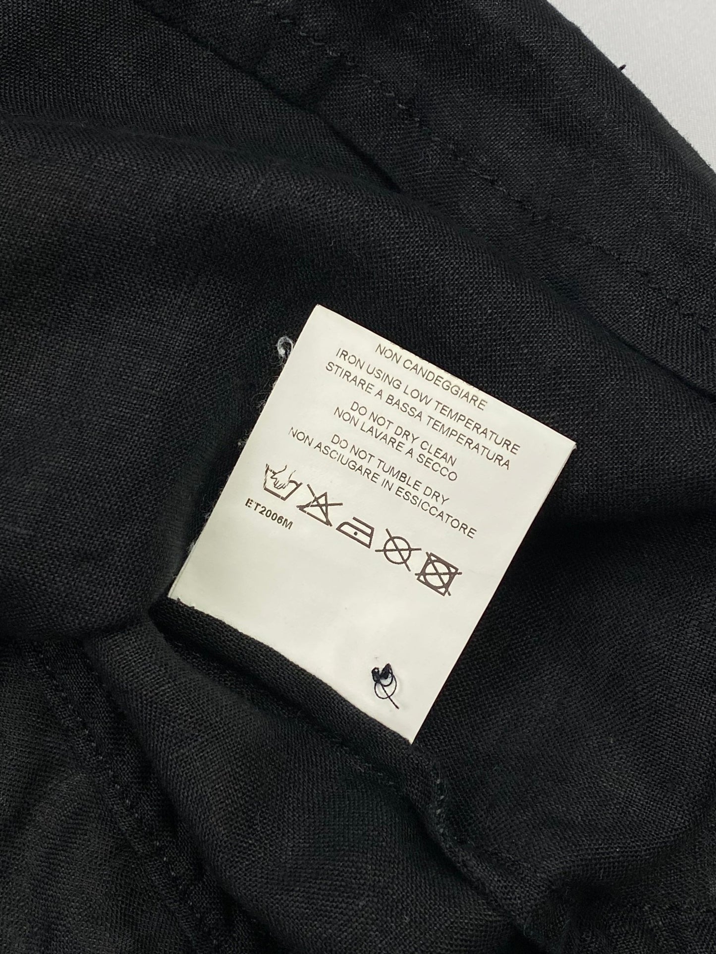 DIRK BIKKEMBERGS S/S 2004 LINEN MILITARY SHIRT. (L) - SEVENUES.