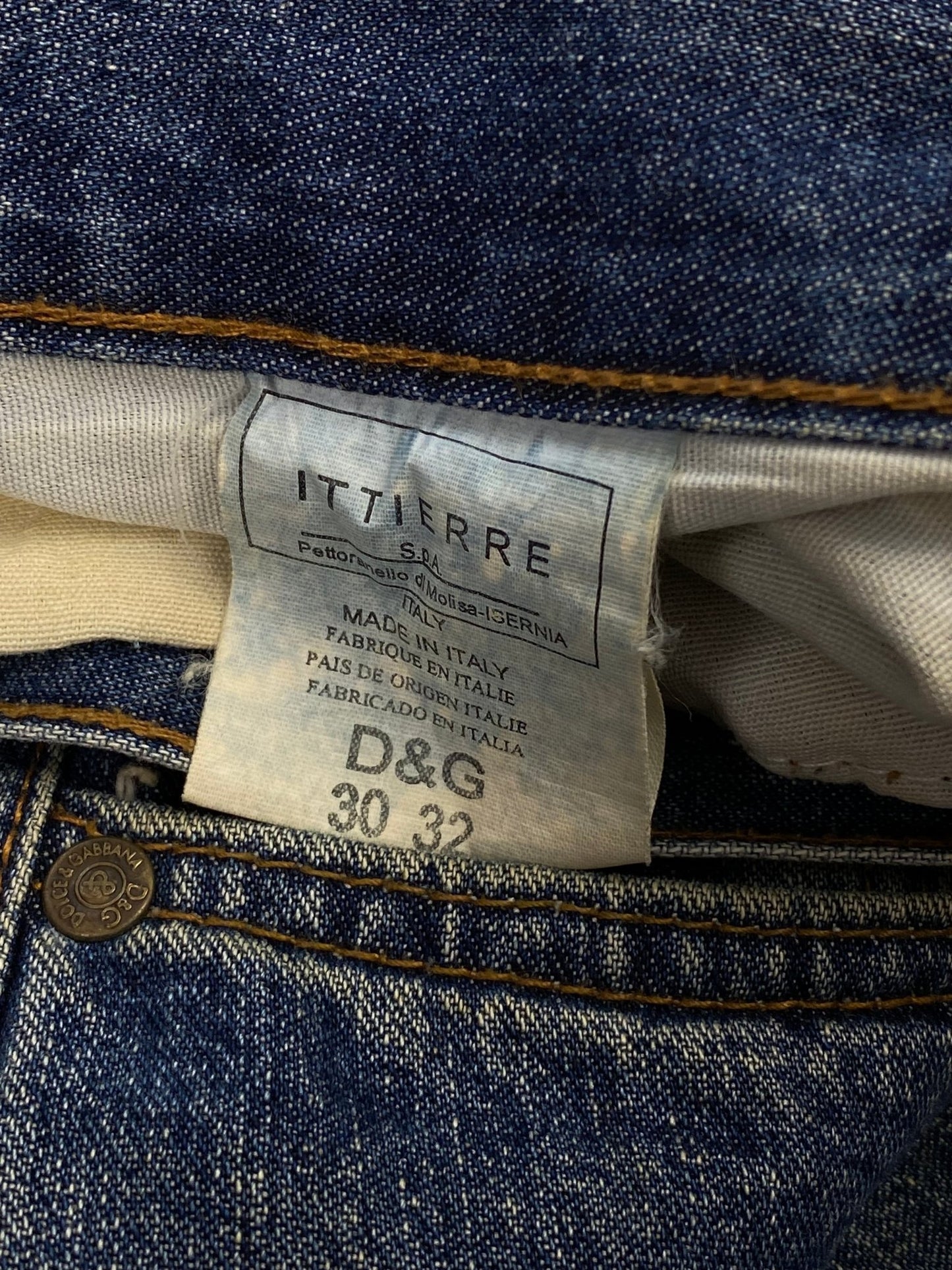 DOLCE & GABBANA 1990's DOUBLE WAIST DENIM. (30/32) - SEVENUES.