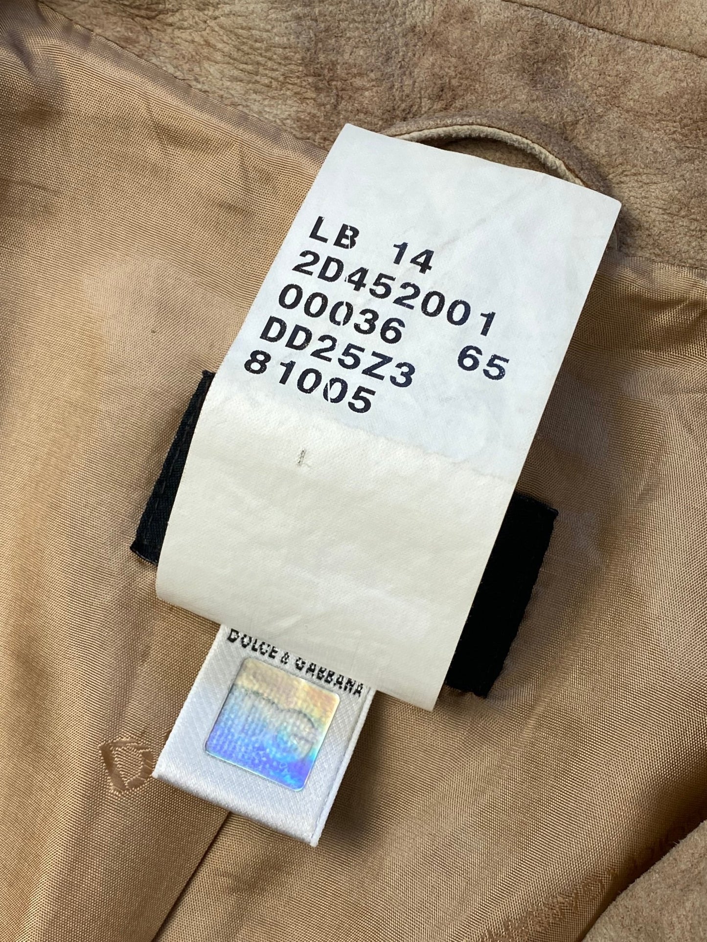 DOLCE & GABBANA 1990's LEATHER BLAZER JACKET. (54 / L) - SEVENUES.