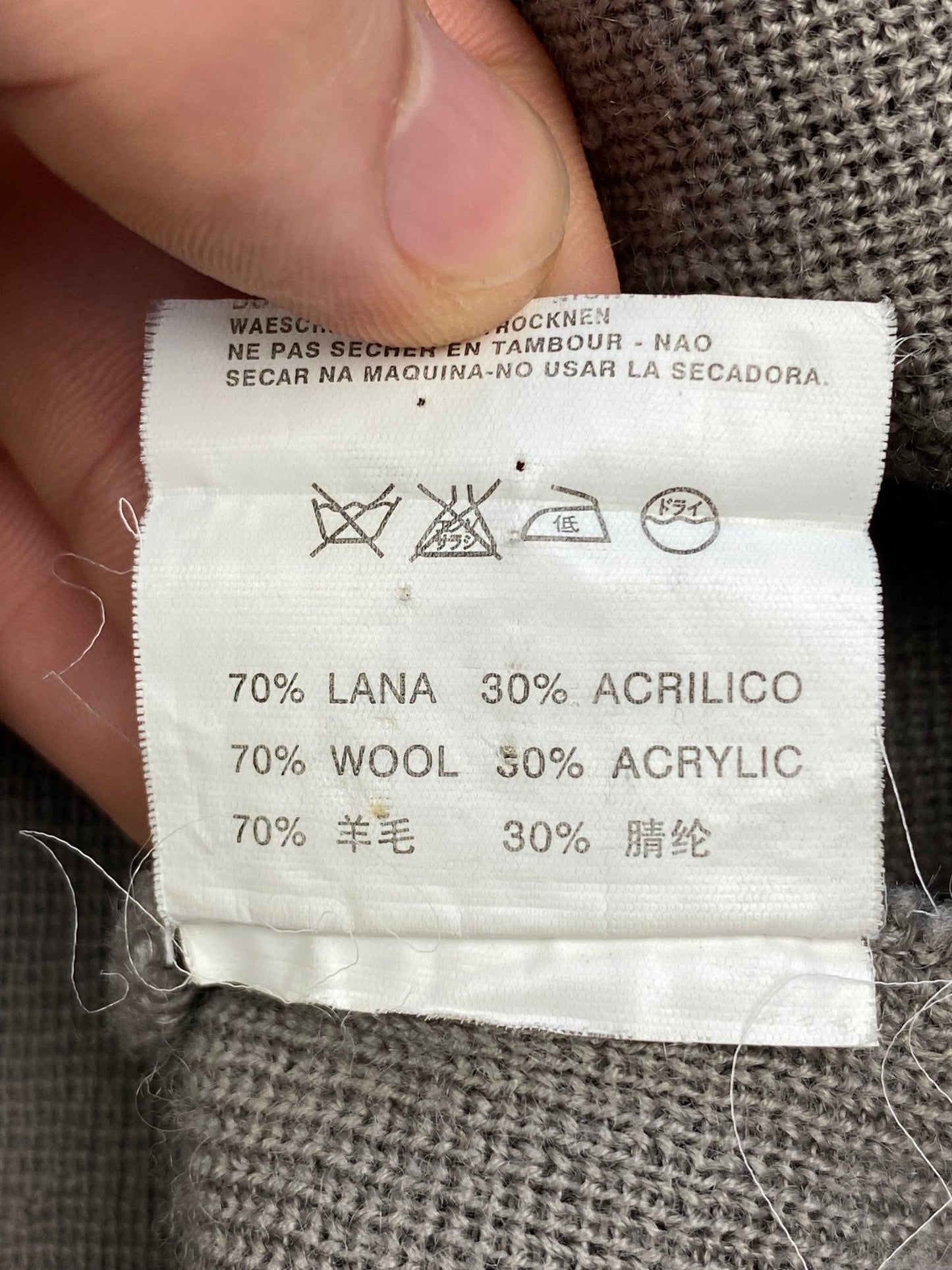 DOLCE & GABBANA 2000's KNITWEAR ZIP - UP JACKET. (XL) - SEVENUES.