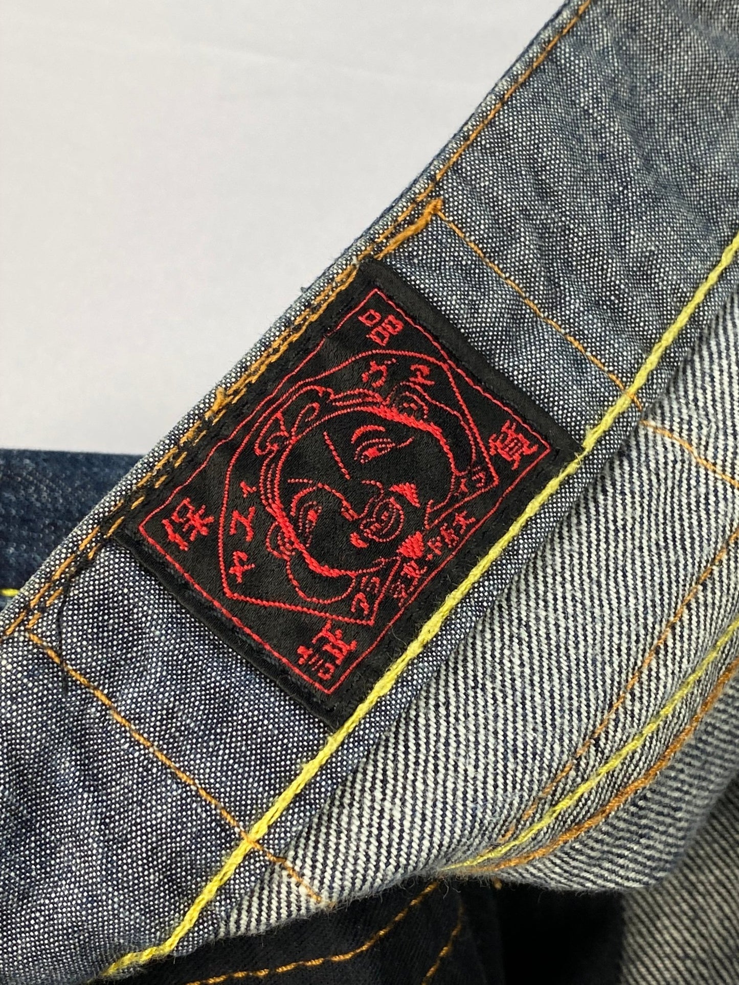 EVISU EU ED 2000's DAICOCK INDIGO DENIM. (34) - SEVENUES.