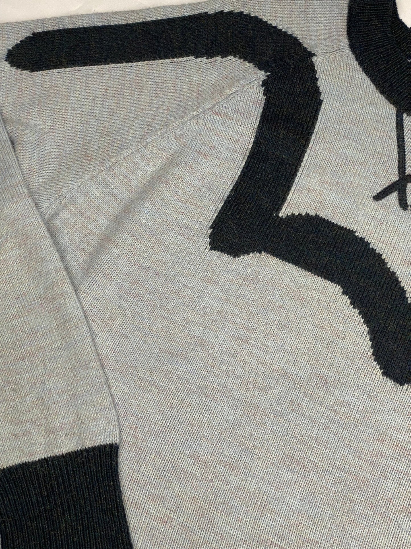 EVISU GENES 2000's SEAGULL WOOL KNIT SWEATER. (L) - SEVENUES.