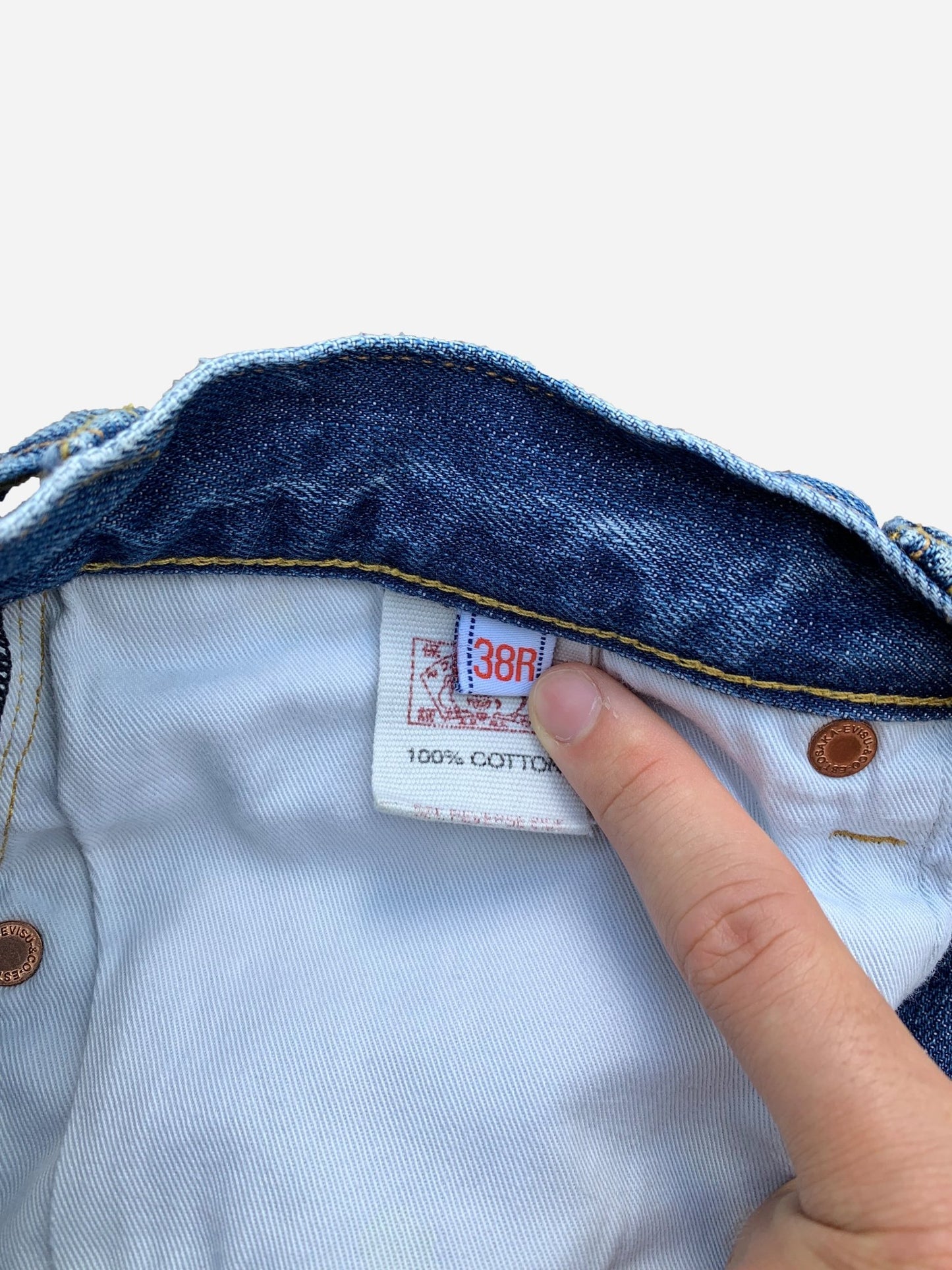 EVISU GENES SEAGULL DENIM SHORTS. (38 / L) - SEVENUES.