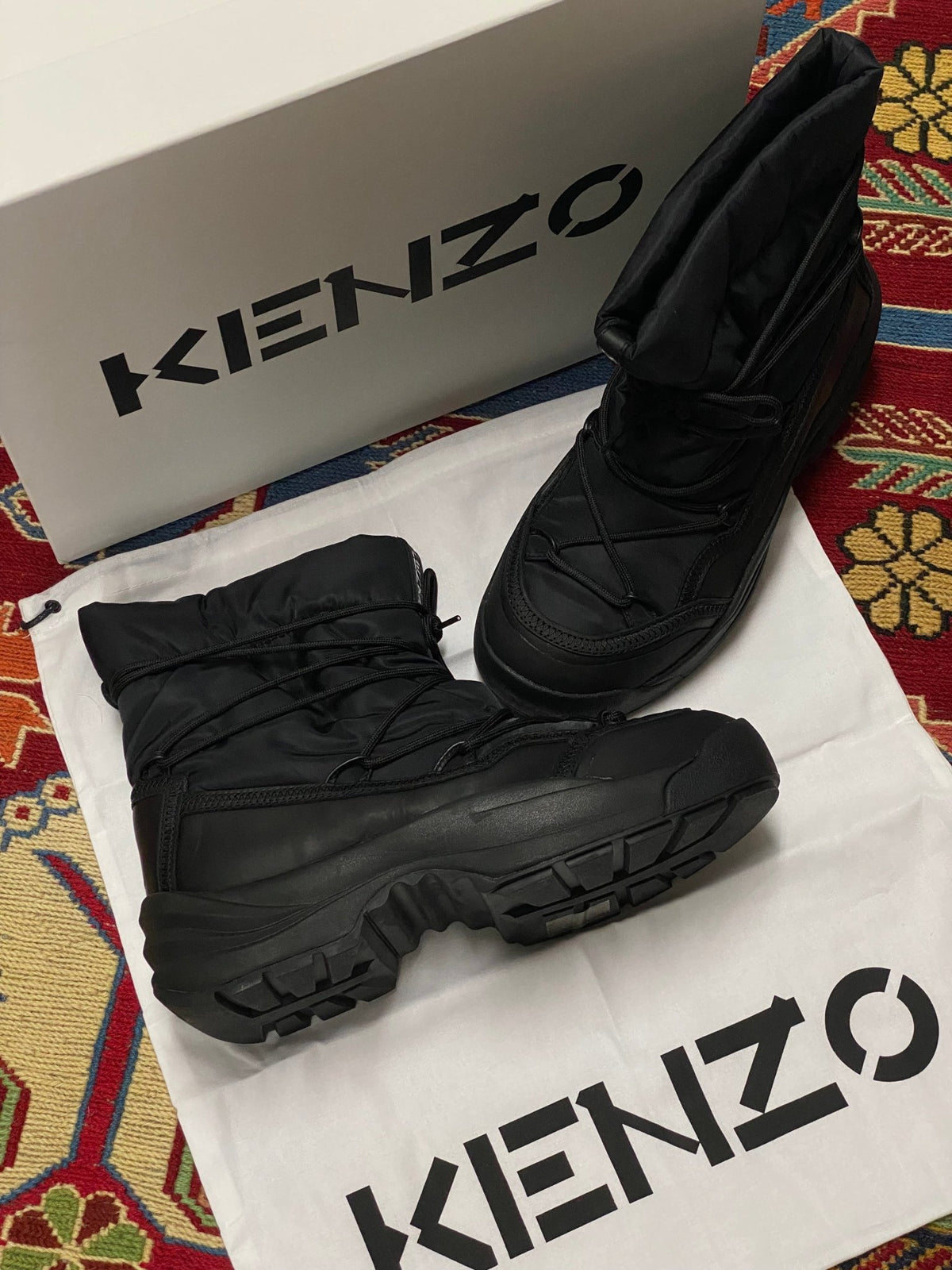 KENZO PARIS NYLON WORK SNOW BOOTS. (41) - SEVENUES.