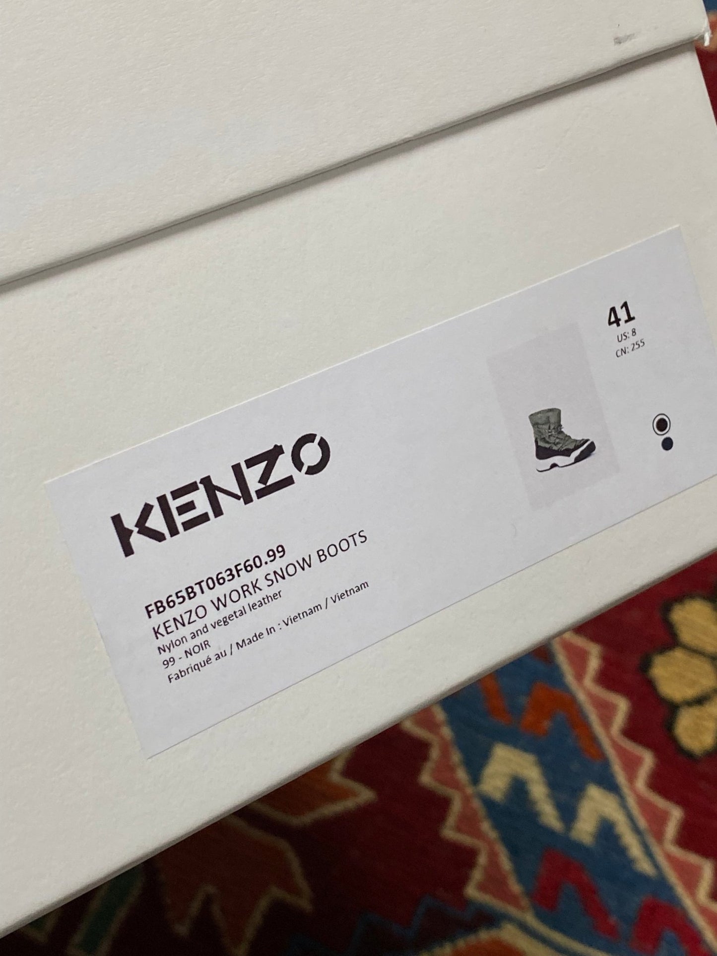 KENZO PARIS NYLON WORK SNOW BOOTS. (41) - SEVENUES.