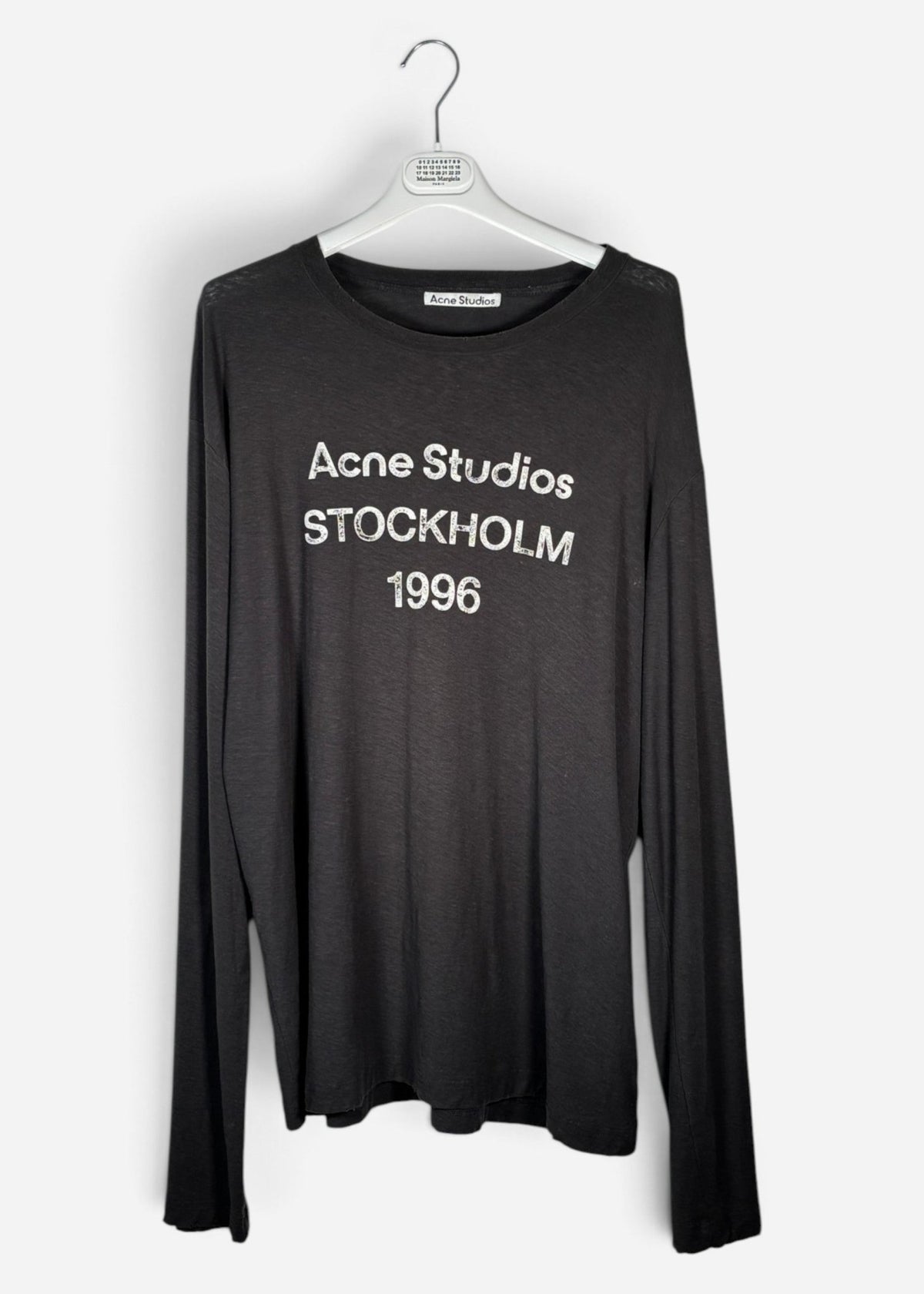 LOGO PRINT LONGSLEEVE T-SHIRT. (L) - SEVENUES.