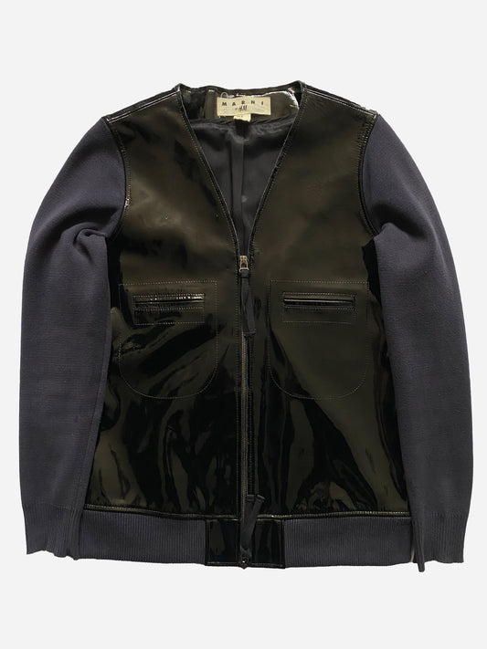 MARNI AT H&M S/S 2012 FAUX-LEATHER JACKET. (40 / L)