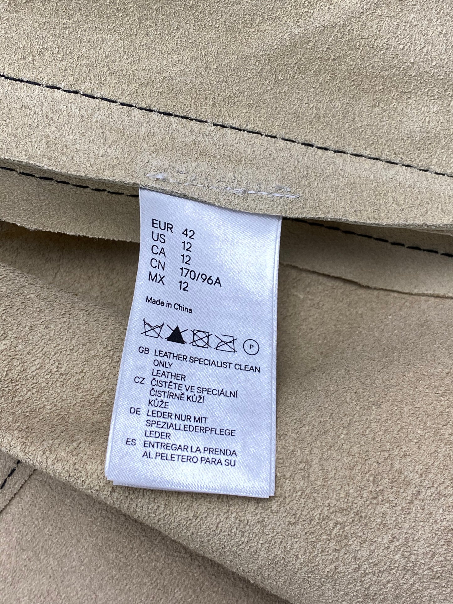 MAISON MARTIN MARGIELA X H&M DECONSTRUCTED BIKER LEATHER VEST. (42 / XL)