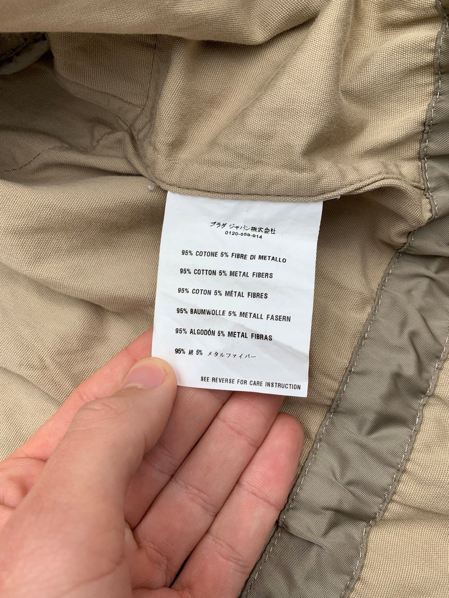 PRADA LINEA ROSSA WRINKLE - EFFECT CARGO OVERSHIRT. (58 / XL). - SEVENUES.