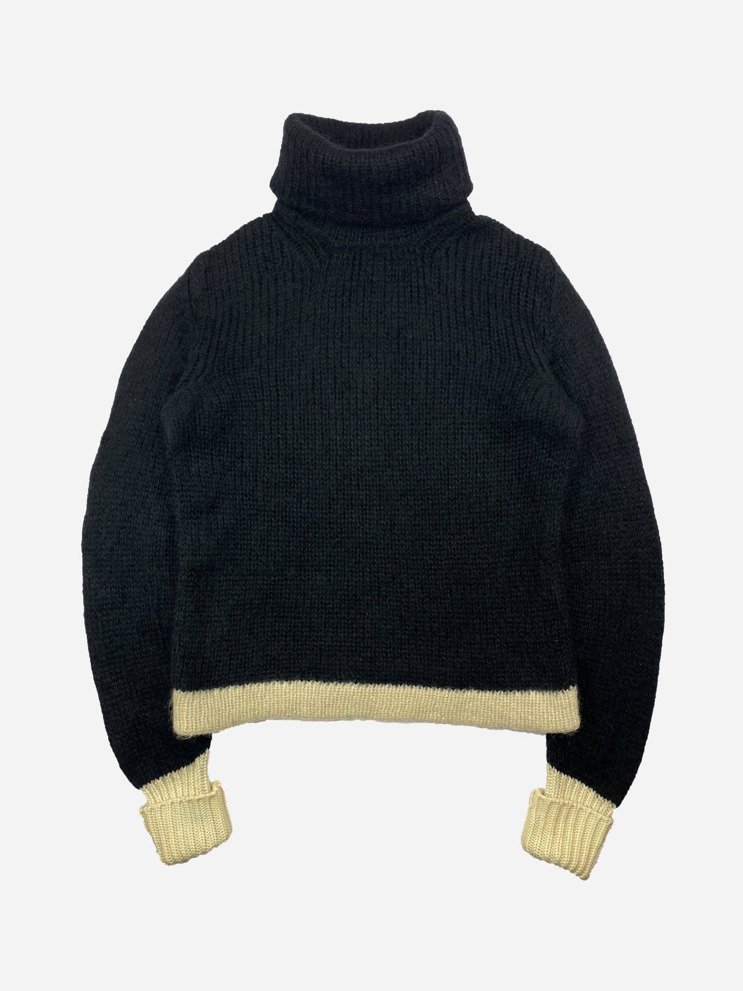 PRADA MILANO F/W 2001 CROPPED FUZZY MOHAIR KNIT. (42 / M) - SEVENUES.
