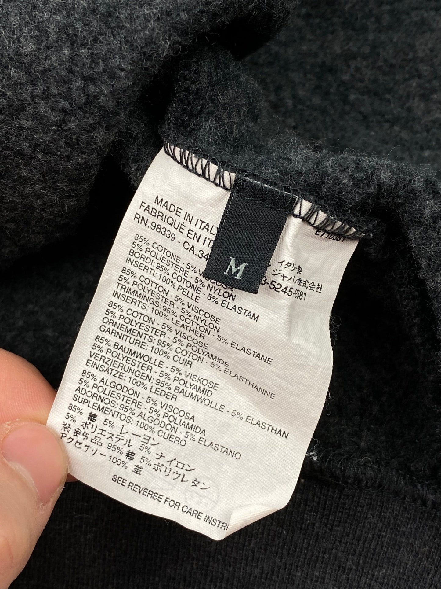 PRADA MILANO F/W 2001 RAGLAN ZIP - UP HOODIE. (M) - SEVENUES.