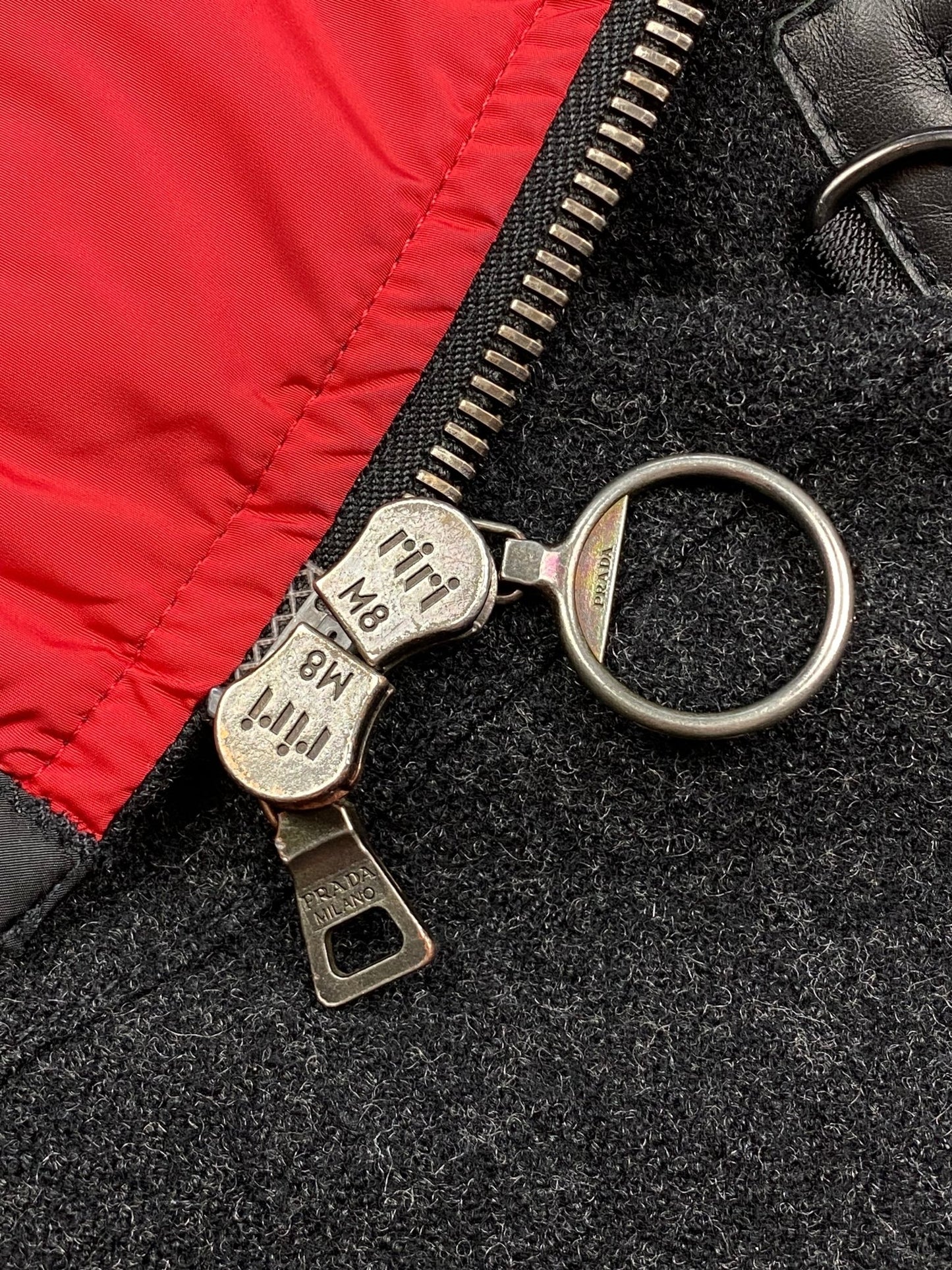 PRADA MILANO F/W 2005 LINEA ROSSA VIRGIN WOOL JACKET. (50 / M) - SEVENUES.