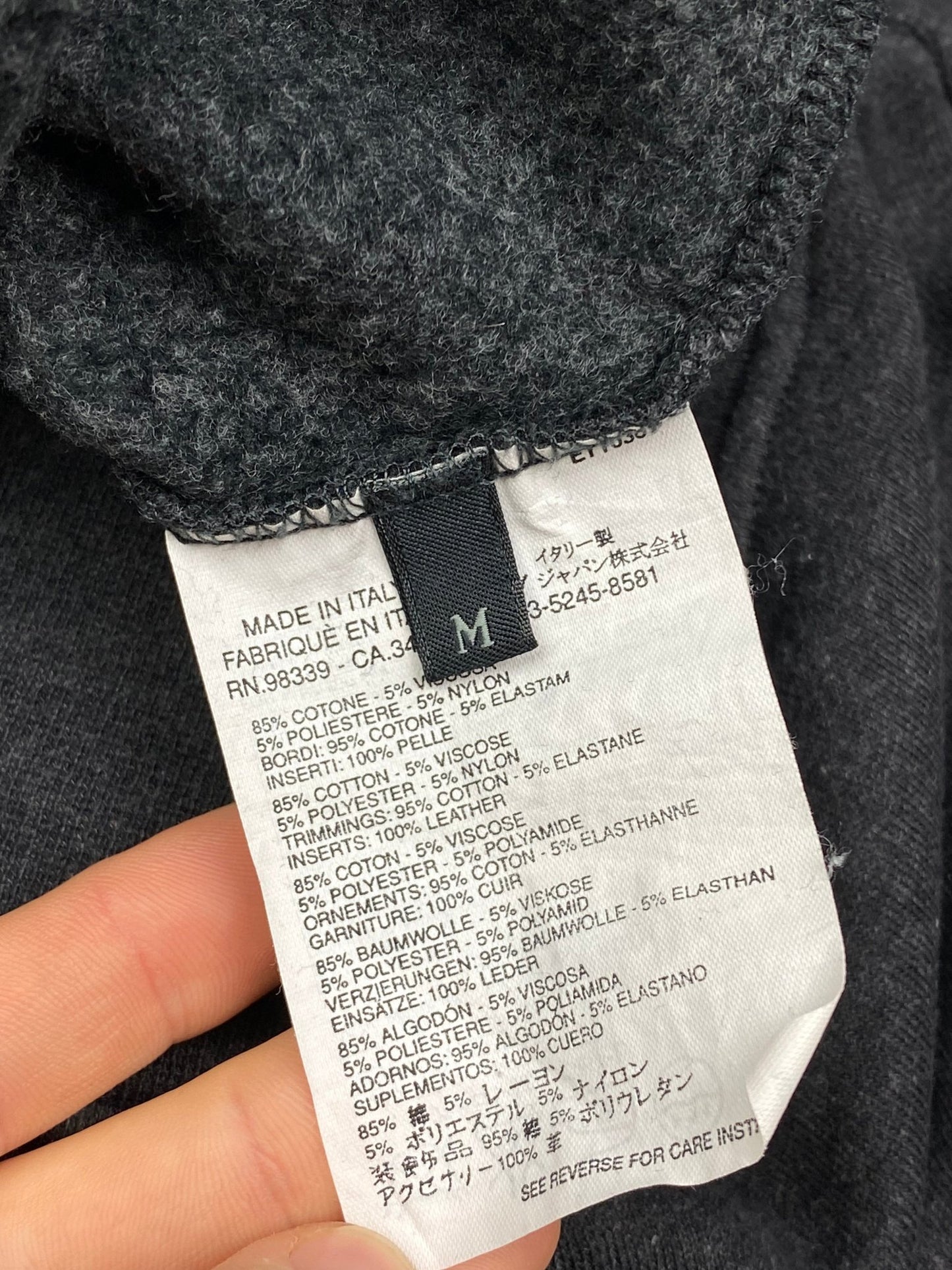 PRADA MILANO F/W 2005 RAGLAN ZIP - UP SWEATSHIRT. (M) - SEVENUES.