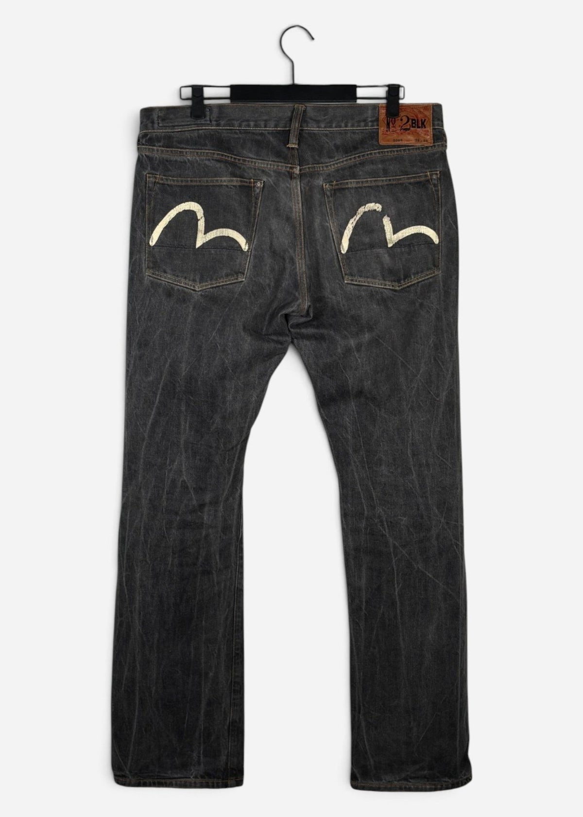 SEAGULL PAINTED SELVEDGE DENIM. (36X34) - SEVENUES.