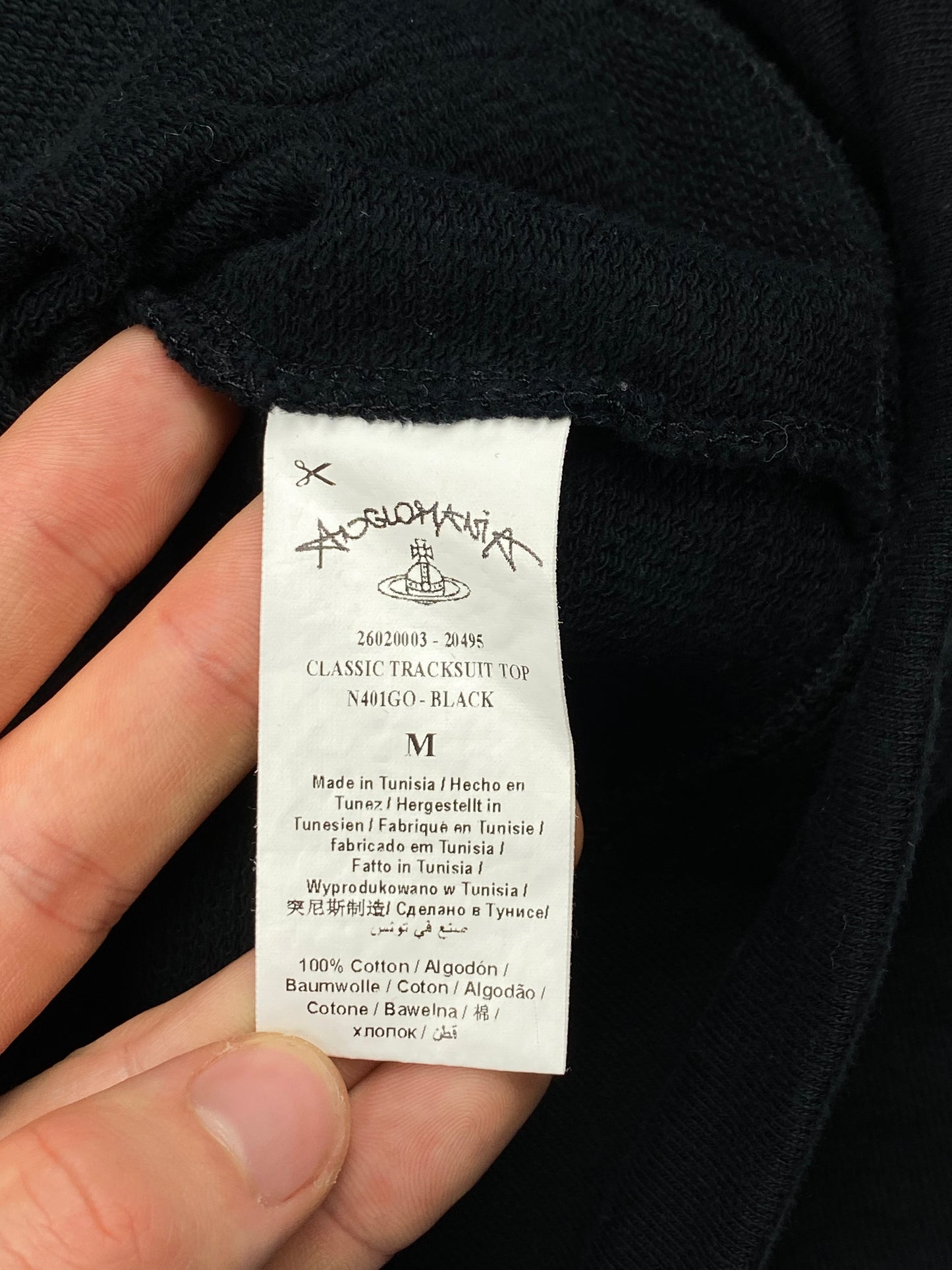 VIVIENNE WESTWOOD 'ANGLOMANIA' ZIP-UP SWEATSHIRT. (M) - SEVENUES.