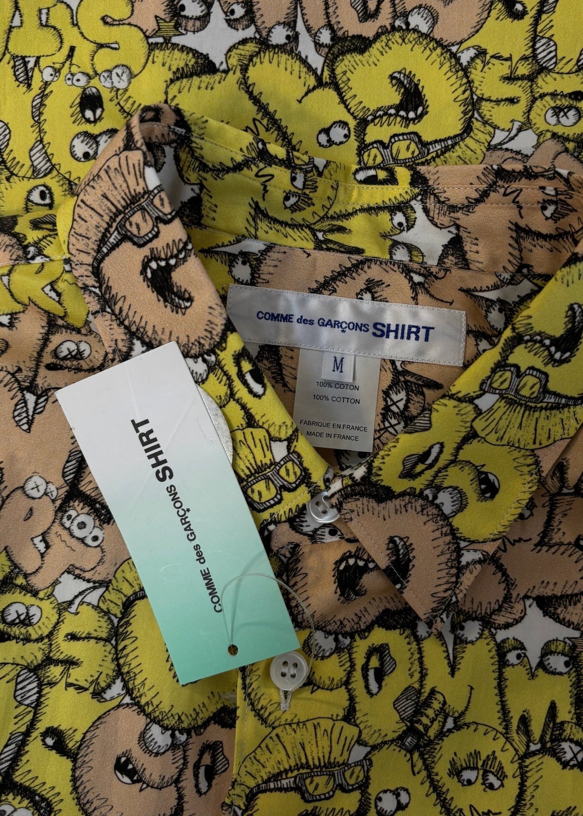 X KAWS F/W 2021 SHIRT BUTTON-UP. (M) - SEVENUES.