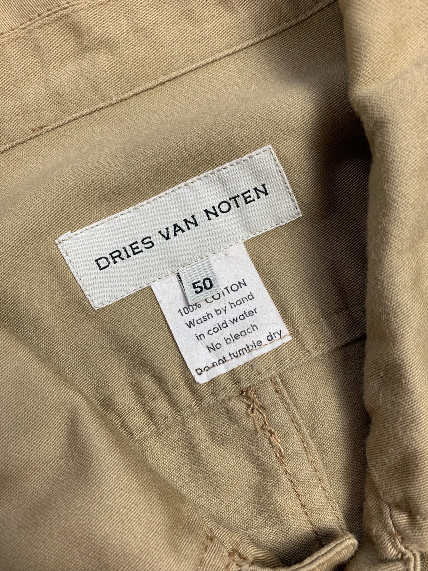 DRIES VAN NOTEN F/W 2006 COTTON TWILL FIELD JACKET. (50 / M) - SEVENUES.