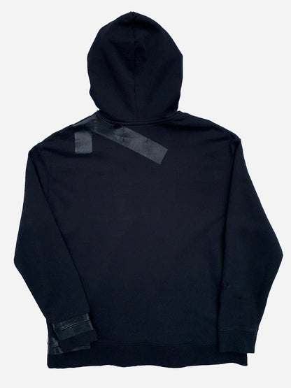 RAF SIMONS X FRED PERRY OVERSIZED TAPE HOODED SWEATSHIRT. (38 / M)
