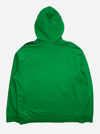 RAF SIMONS X FRED PERRY OVERSIZED SHOULDER PRINT HOODIE. (M)