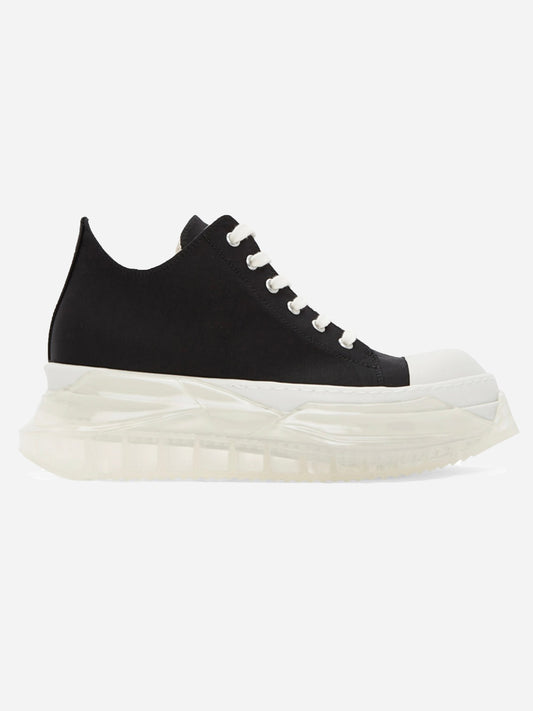 RICK OWENS DRKSHDW ABSTRACT RAMONES LOW WITH CLEAR SOLE. (40)