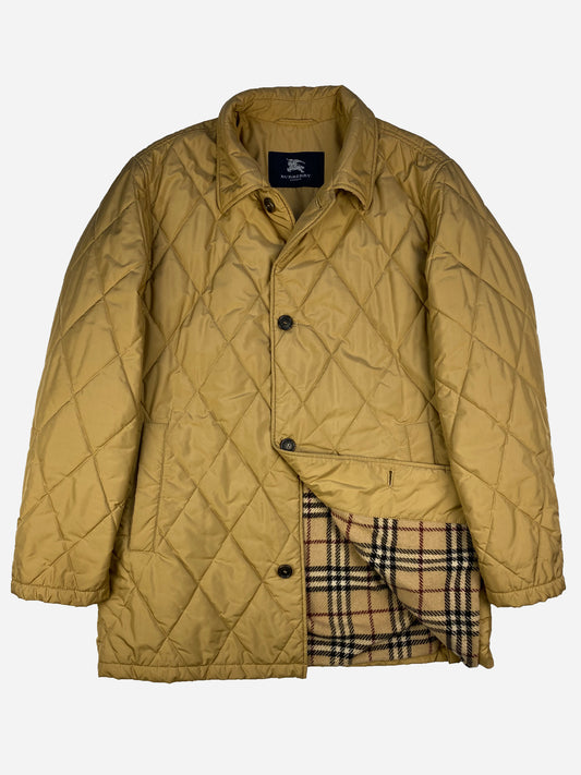 BURBERRY LONDON QUILTED JACKET W/ WOOL NOVACHECK LINING. (52 / L)