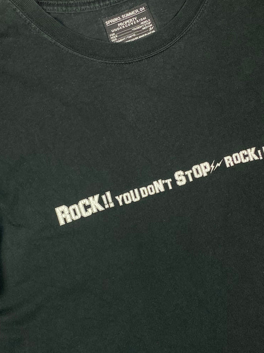 UNDERCOVER X FRAGMENT S/S '04 'ROCK! YOU DON'T STOP' T-SHIRT. (M)