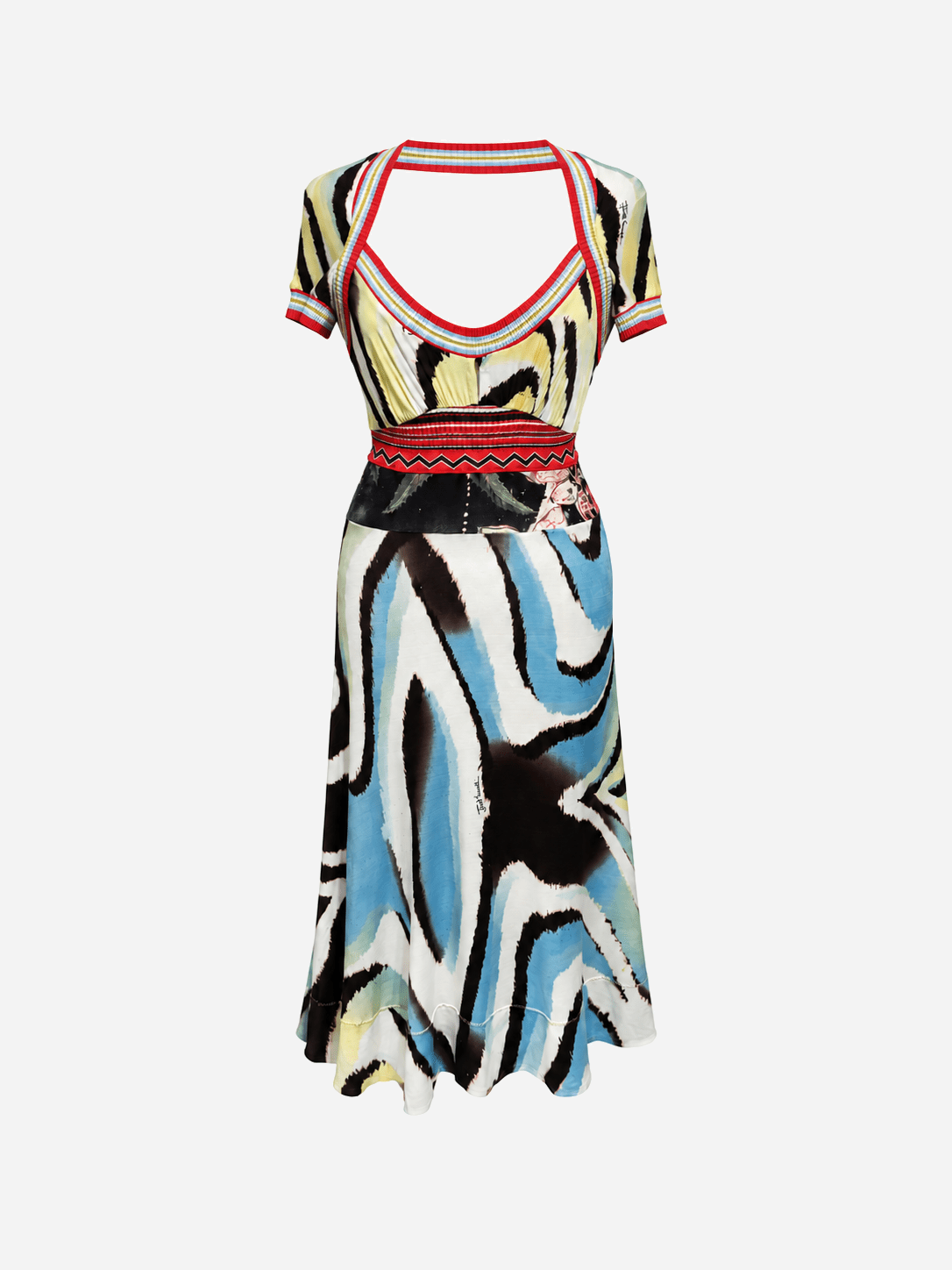 2000's SILK BACKLESS DRESS. (42 / S) - SEVENUES.