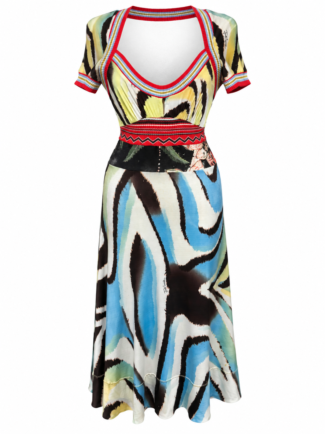 SILK DRESS. (42 / S)