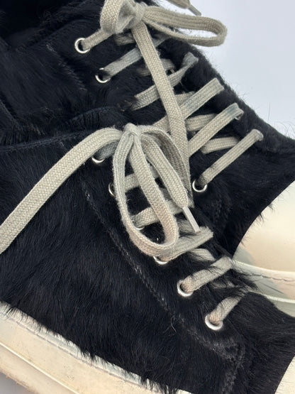 RICK OWENS CALF HAIR RAMONES LOW. (43)