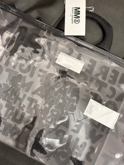 MAISON MARGIELA MM6 S/S 2019 AIDS CAMPAIGN TRANSPARENT PVC BAG.