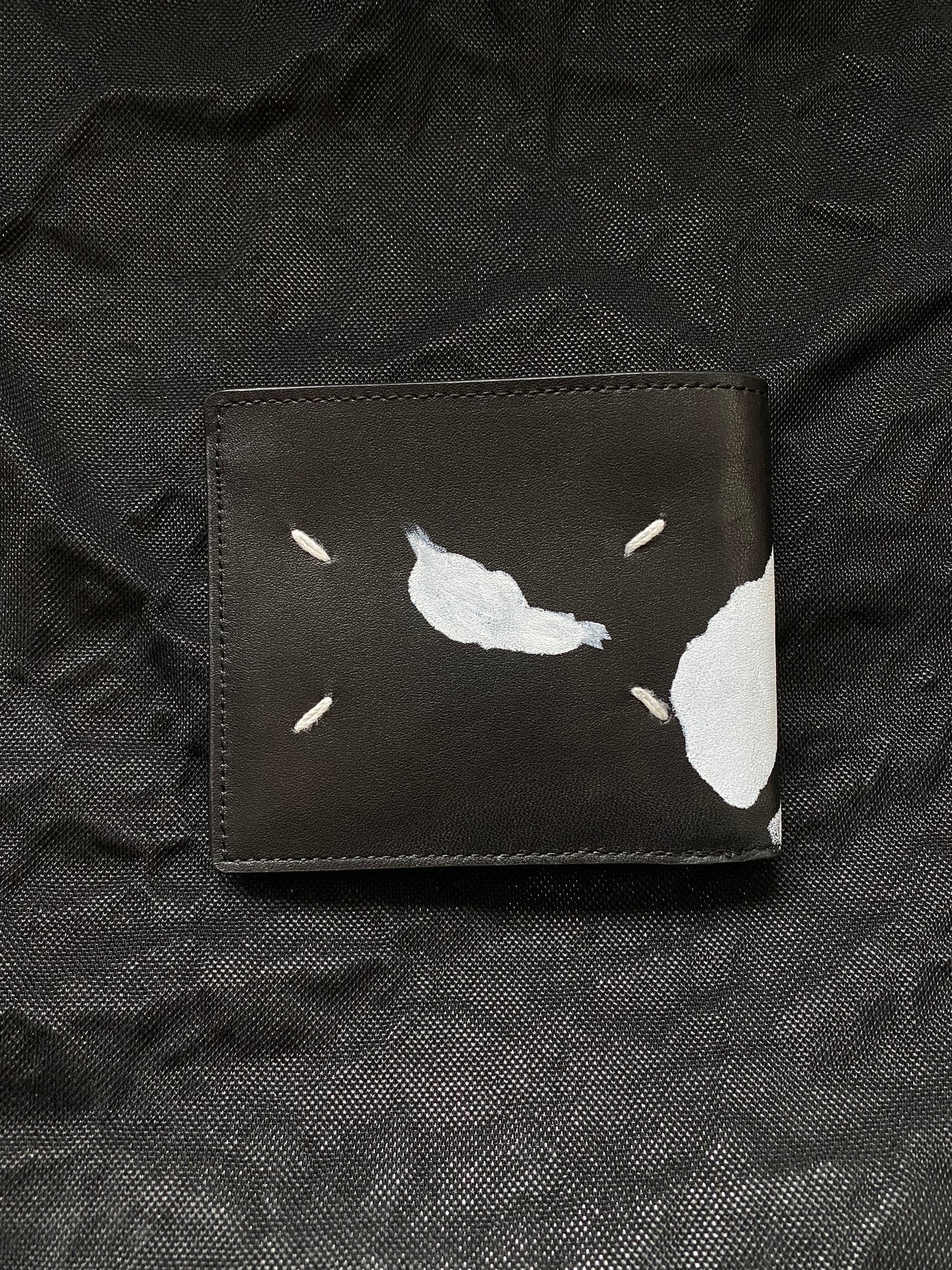 MAISON MARGIELA FINGER PRINT LEATHER WALLET.