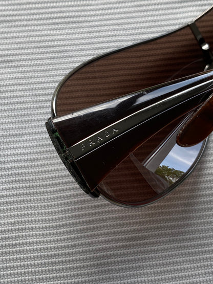 PRADA MILANO RACING SHIELD SUNGLASSES.