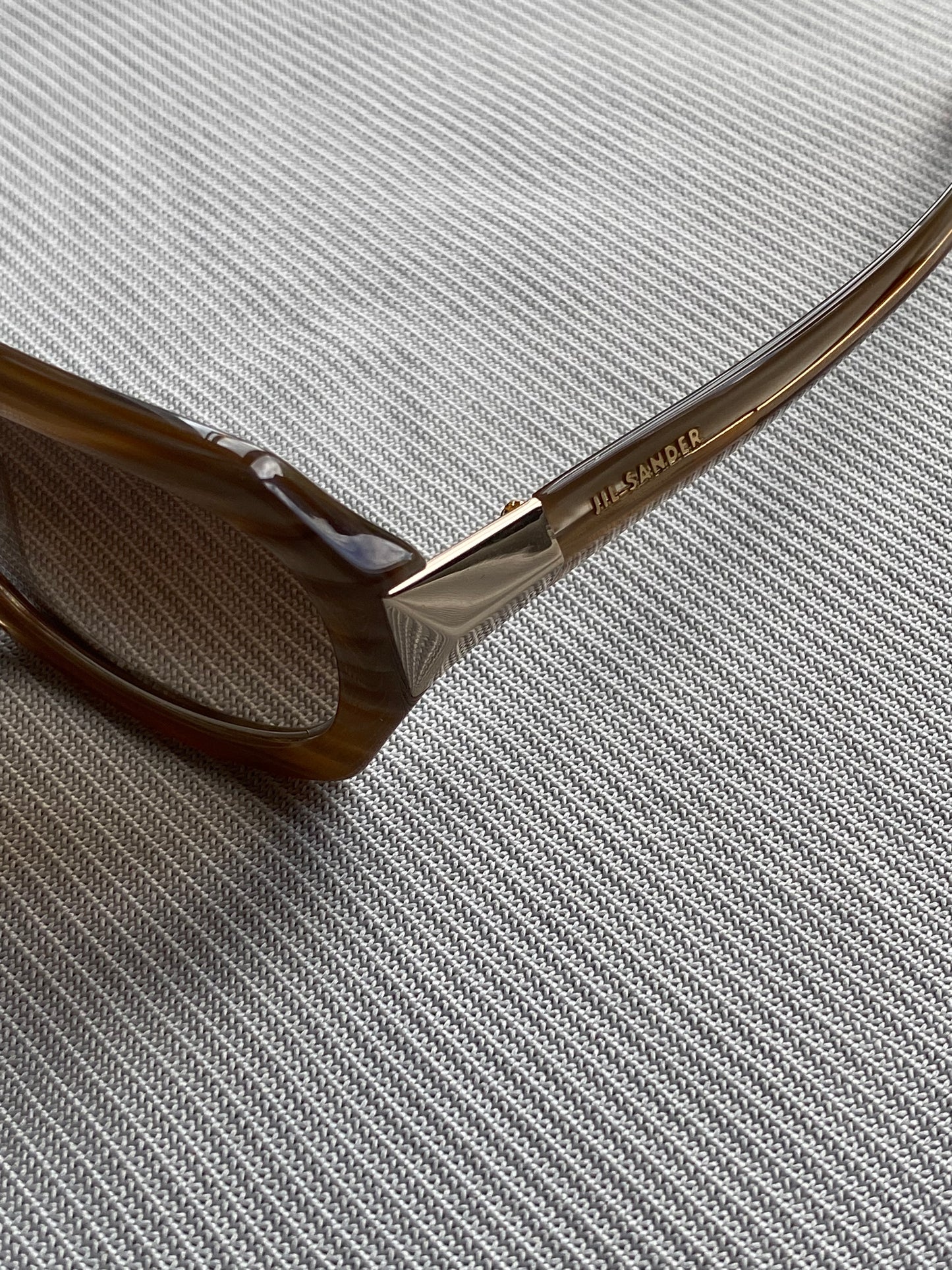 JIL SANDER S/S 2020 RECTANGULAR SUNGLASSES BROWN.