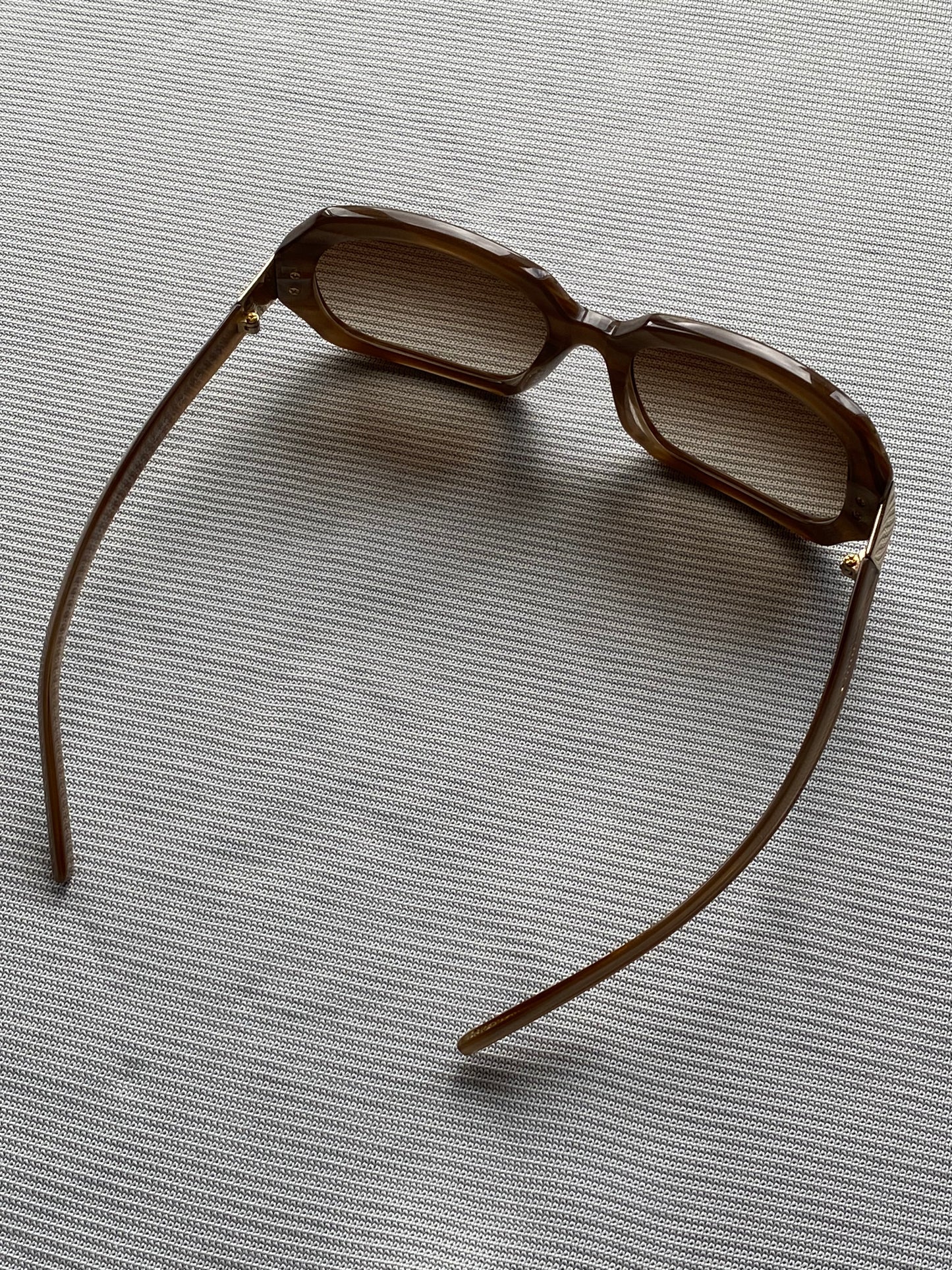 JIL SANDER S/S 2020 RECTANGULAR SUNGLASSES BROWN.