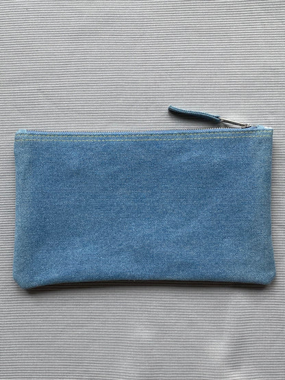 JEAN PAUL GAULTIER 'POUR VOUS' DENIM POUCH.