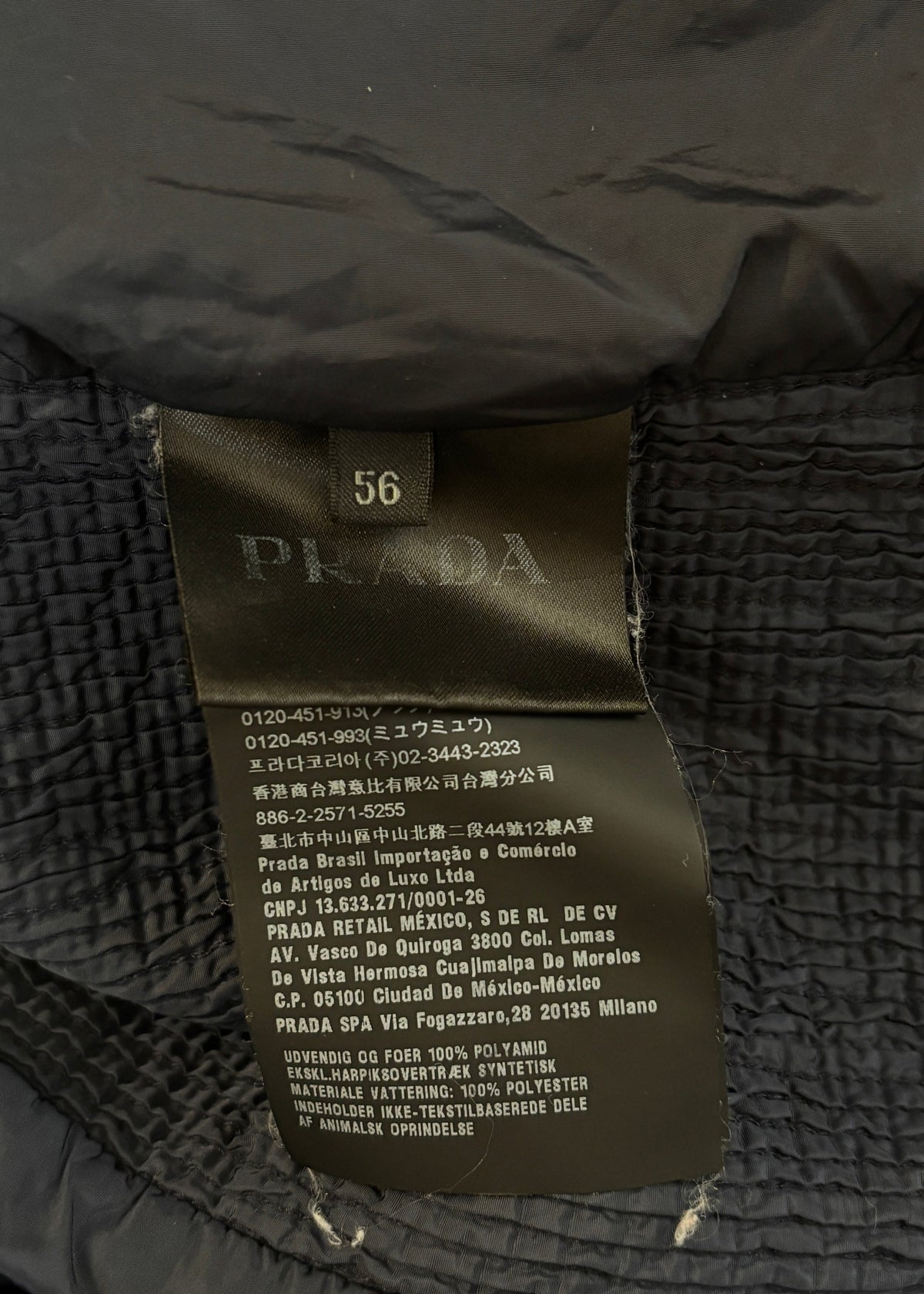 F/W 2018 LOGO-PLAQUE QUILTED NYLON JACKET. (56 / XL)