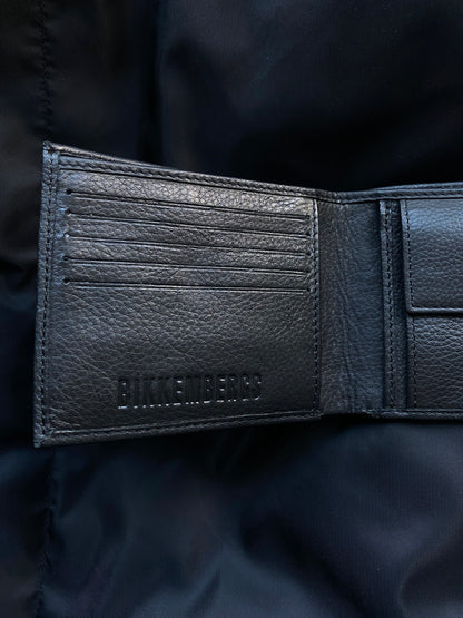 DIRK BIKKEMBERGS EMBOSSED LOGO LEATHER WALLET.