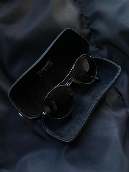 CHANEL PILOT BUTTERFLY SUNGLASSES.